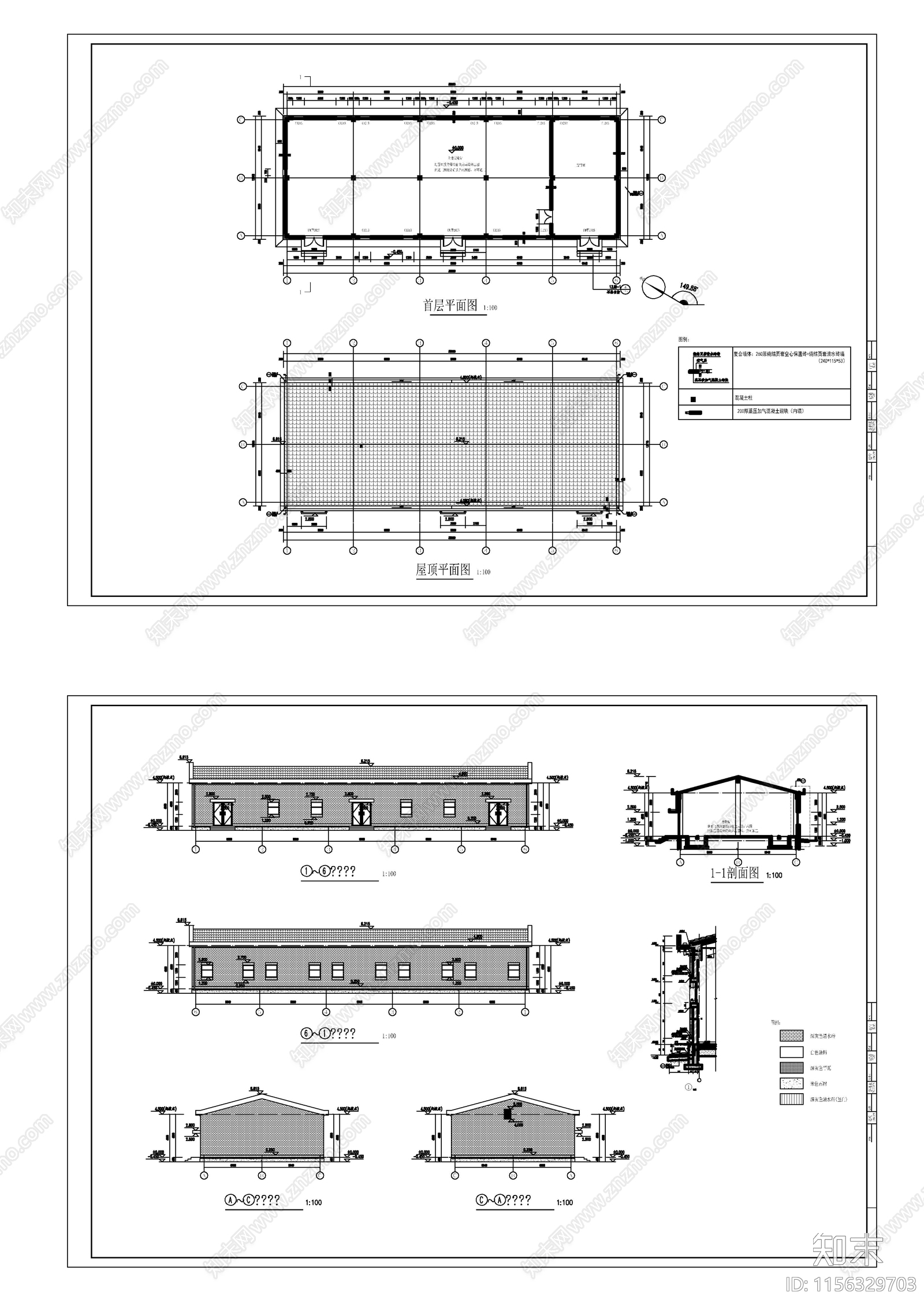 土建变电站建施图cad施工图下载【ID:1156329703】