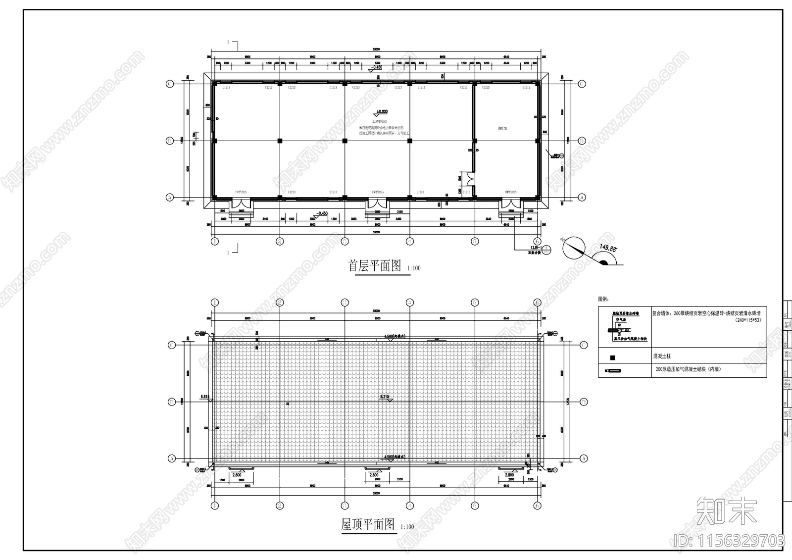 土建变电站建施图cad施工图下载【ID:1156329703】