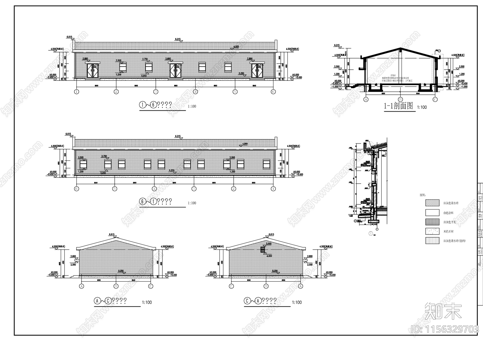 土建变电站建施图cad施工图下载【ID:1156329703】