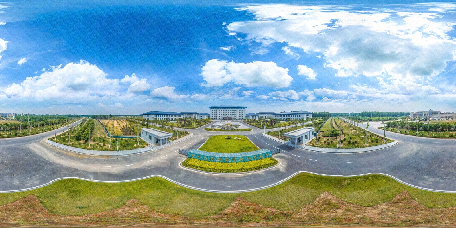 HDR城市小区社区广场全景贴图下载【ID:1156334050】