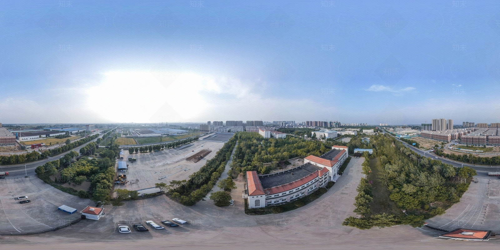 HDR城市小区社区广场全景贴图下载【ID:1156333902】