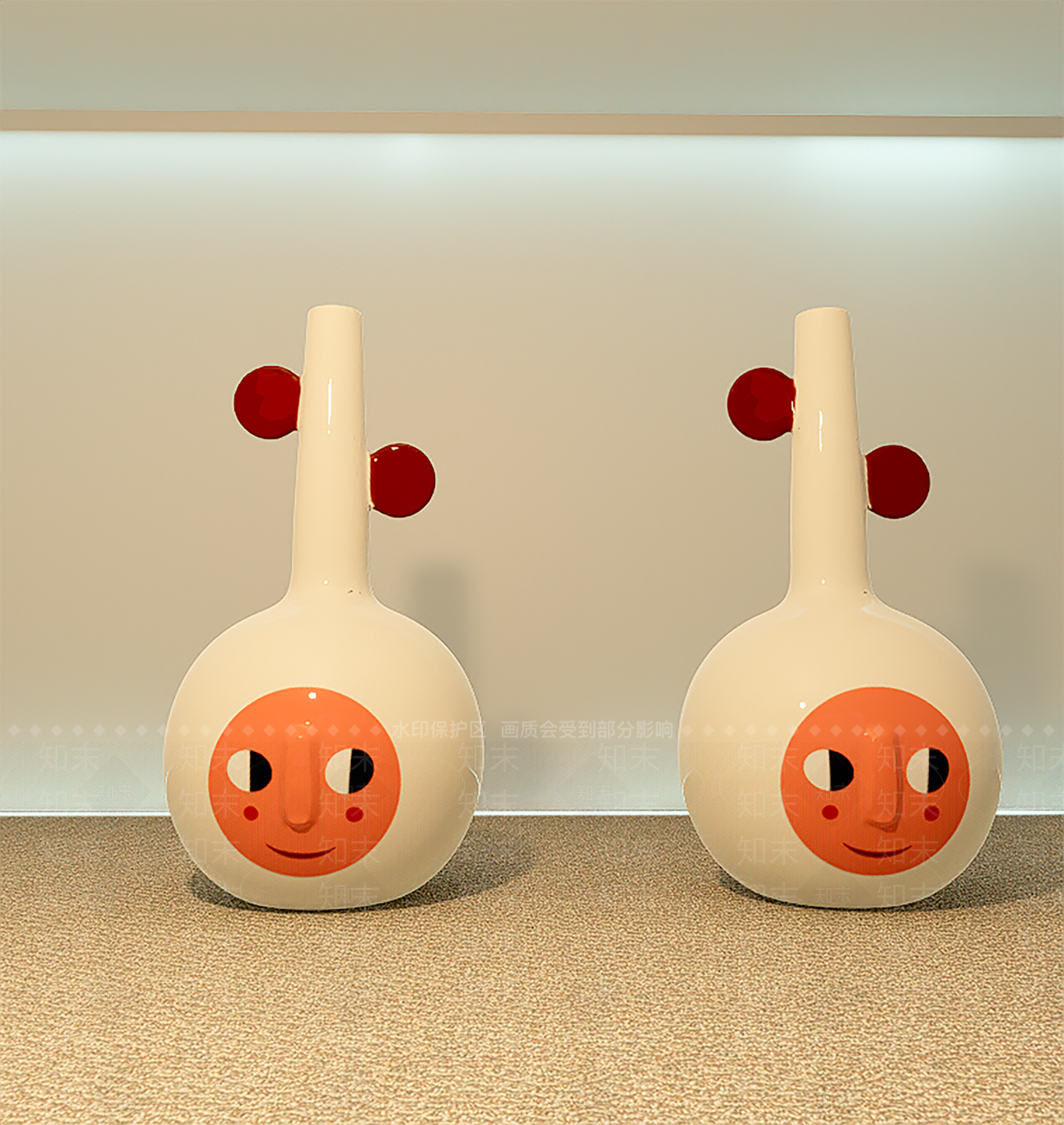 现代装饰品花瓶SU模型下载【ID:1156333848】