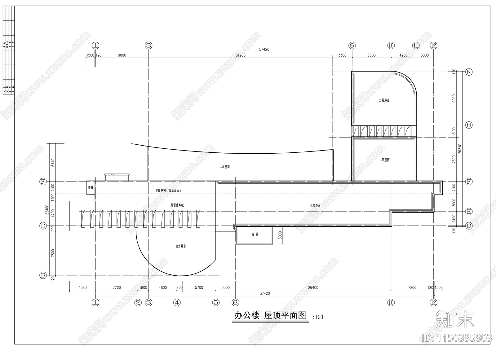 某殡仪馆建筑图cad施工图下载【ID:1156335803】