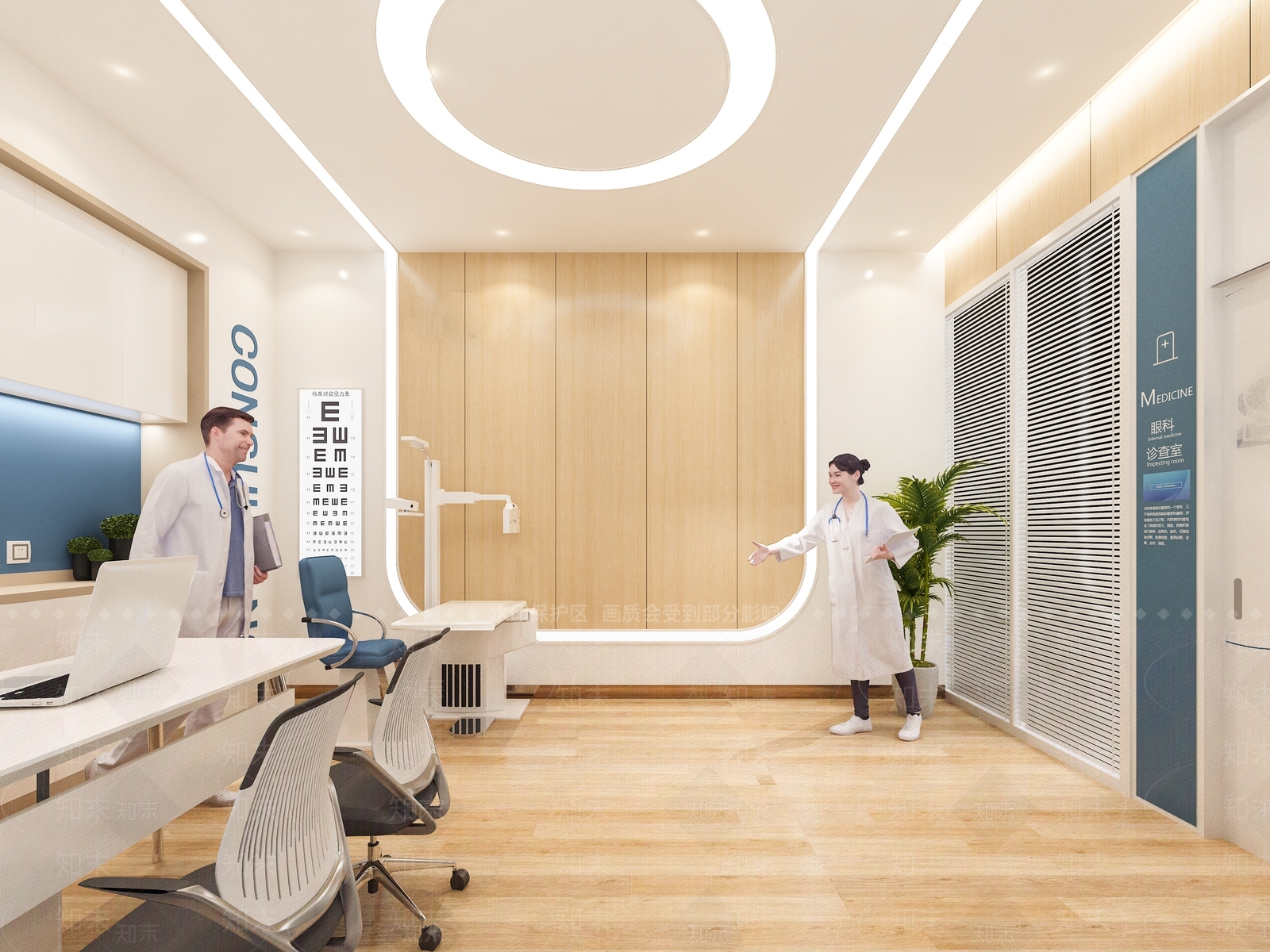 现代医院3D模型下载【ID:1156342835】