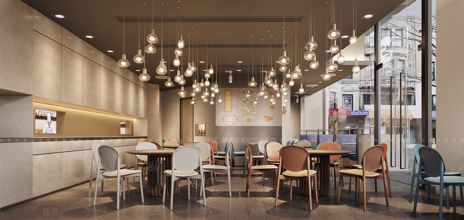 现代港式茶餐厅3D模型下载【ID:1156343406】