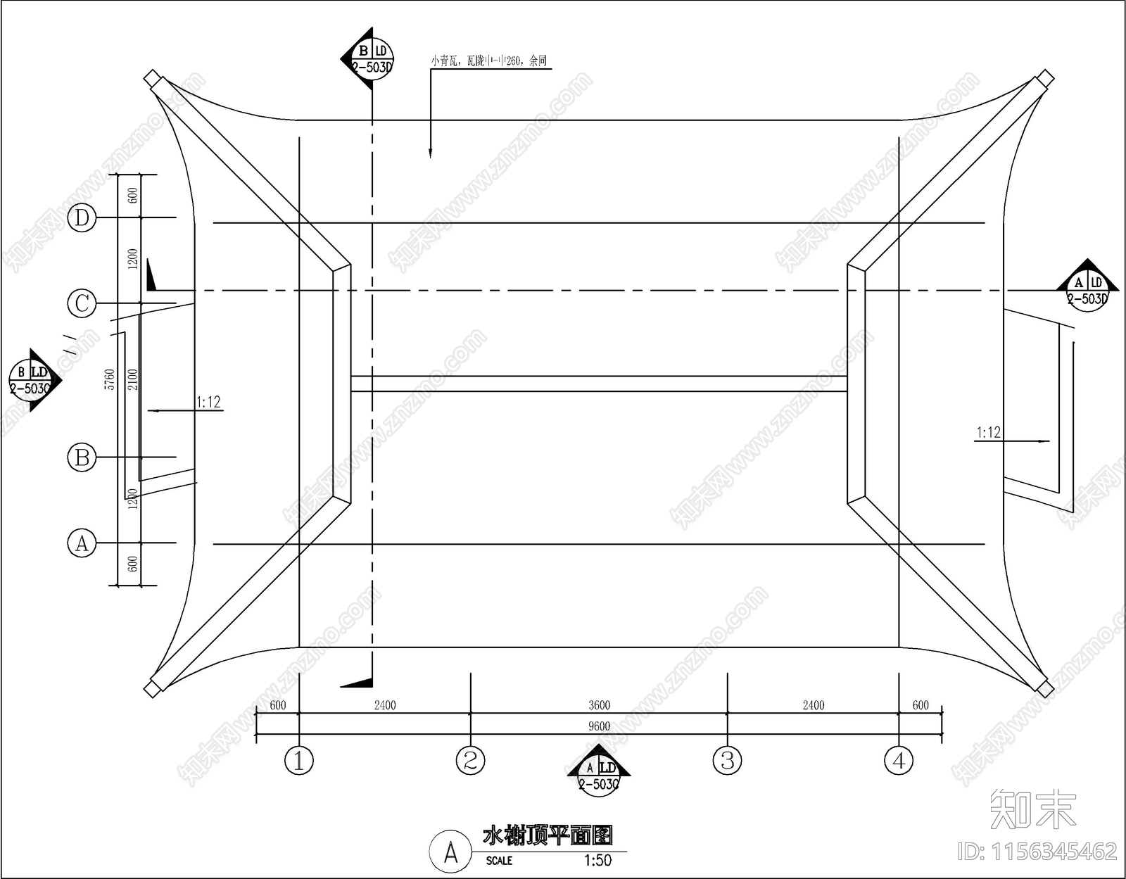 中式古建水榭大样详图cad施工图下载【ID:1156345462】