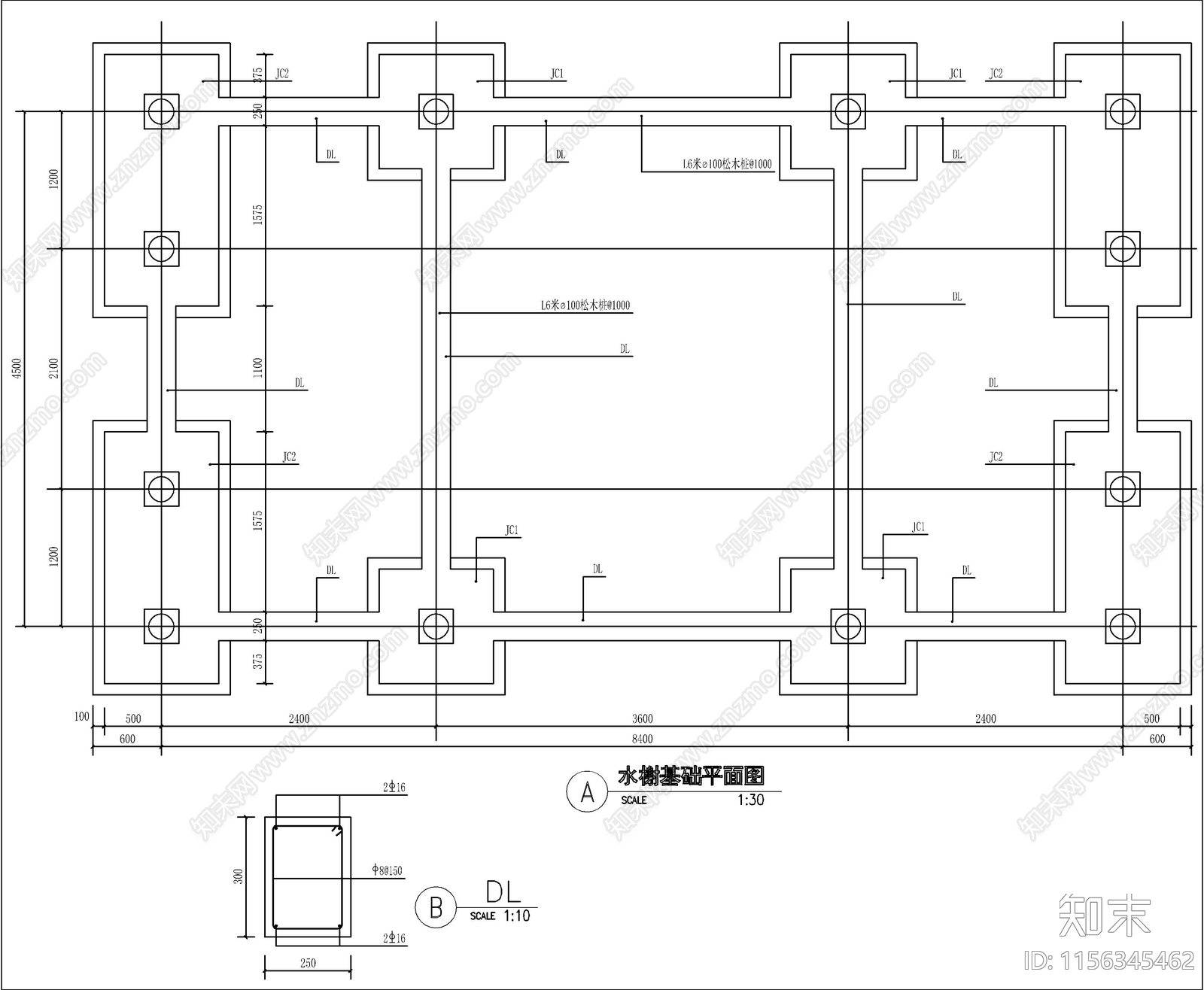 中式古建水榭大样详图cad施工图下载【ID:1156345462】