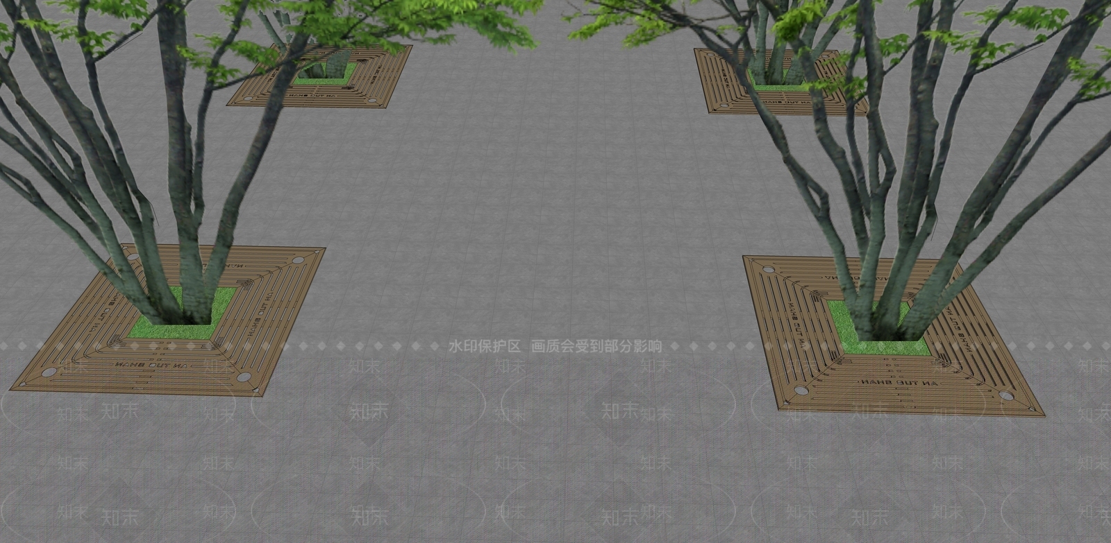 现代树篦子SU模型下载【ID:1156346197】