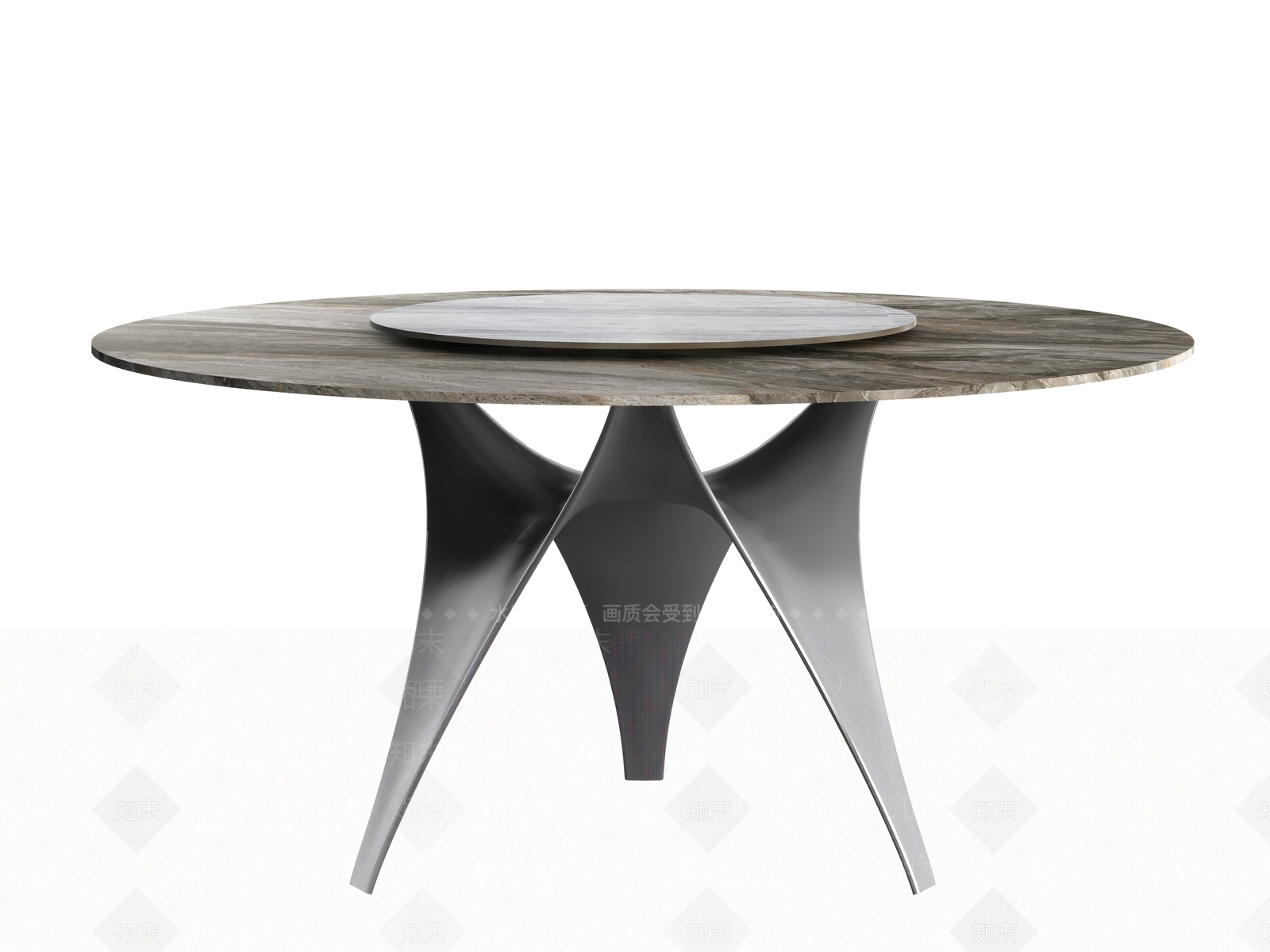 现代大理石圆桌SU模型下载【ID:1156346894】
