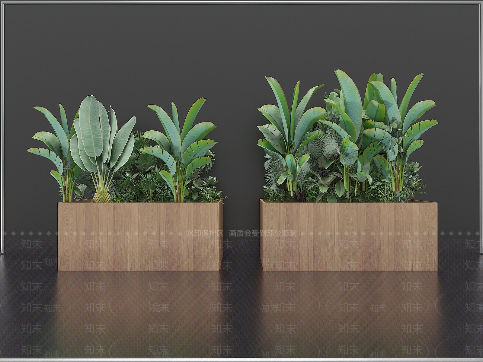 现代花箱3D模型下载【ID:1156350588】