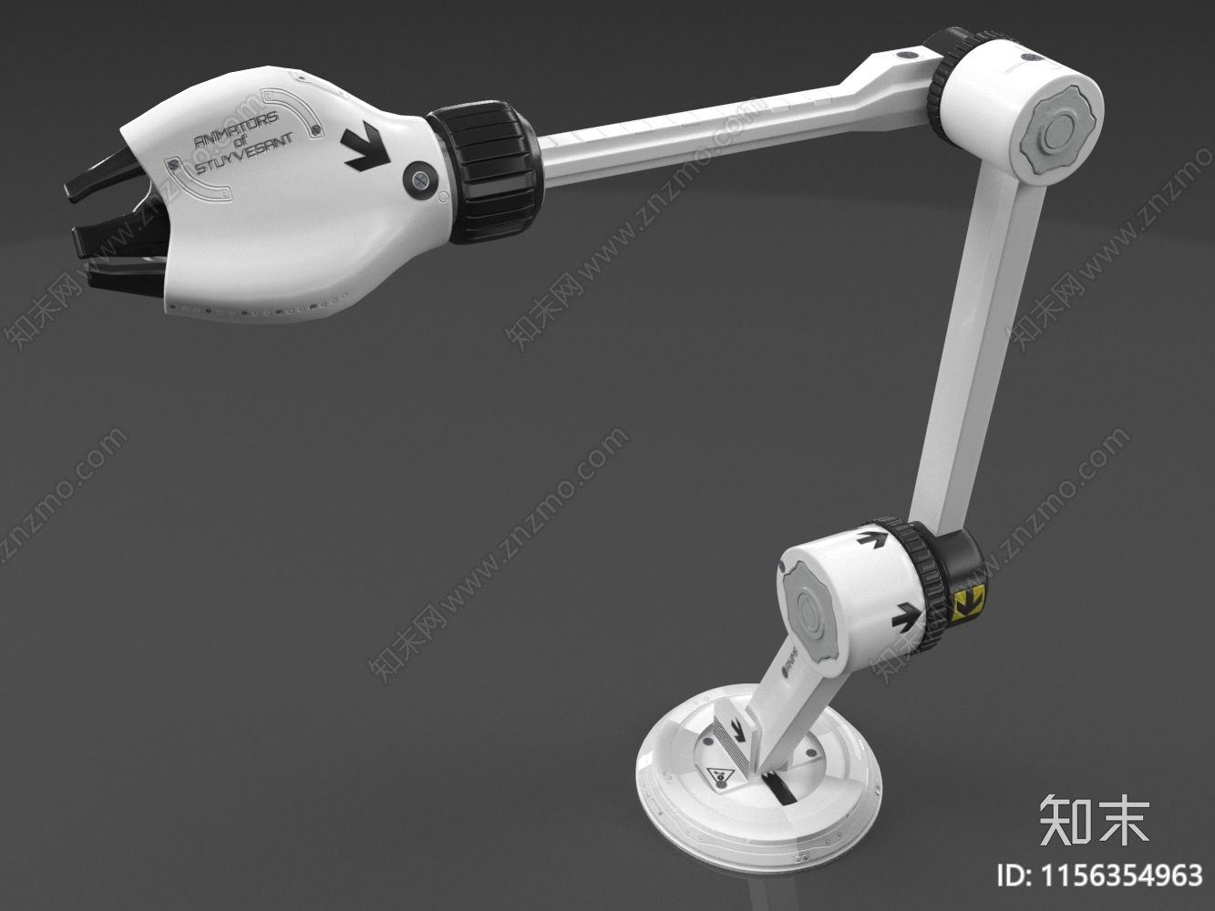 现代机械臂3D模型下载【ID:1156354963】