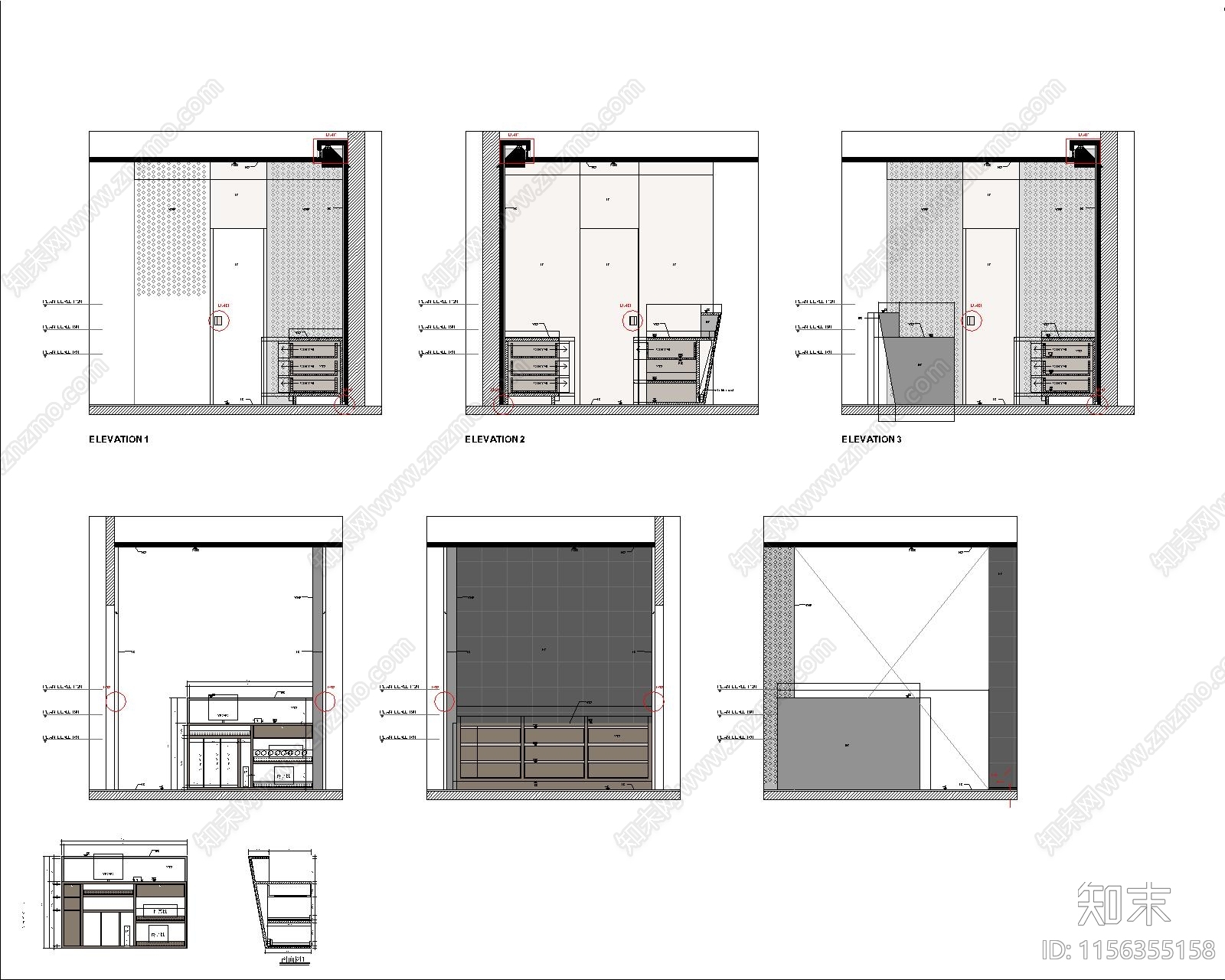 服装店收银台节点大样图施工图下载【ID:1156355158】