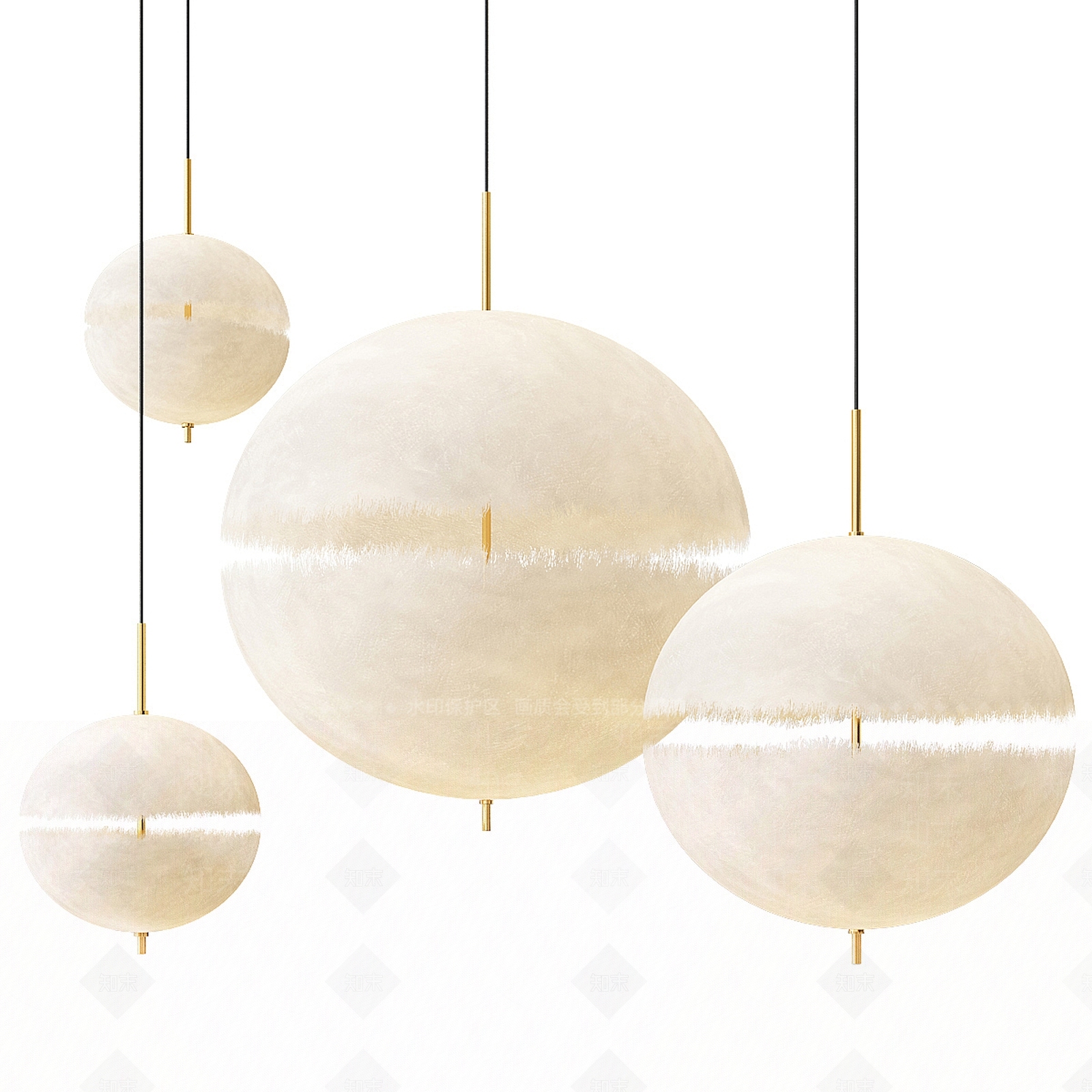 北欧吊灯3D模型下载【ID:1156355445】
