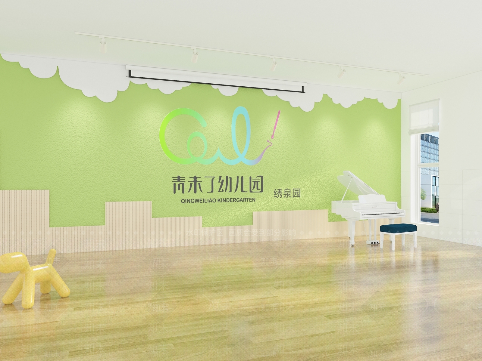 现代幼儿园3D模型下载【ID:1156359440】