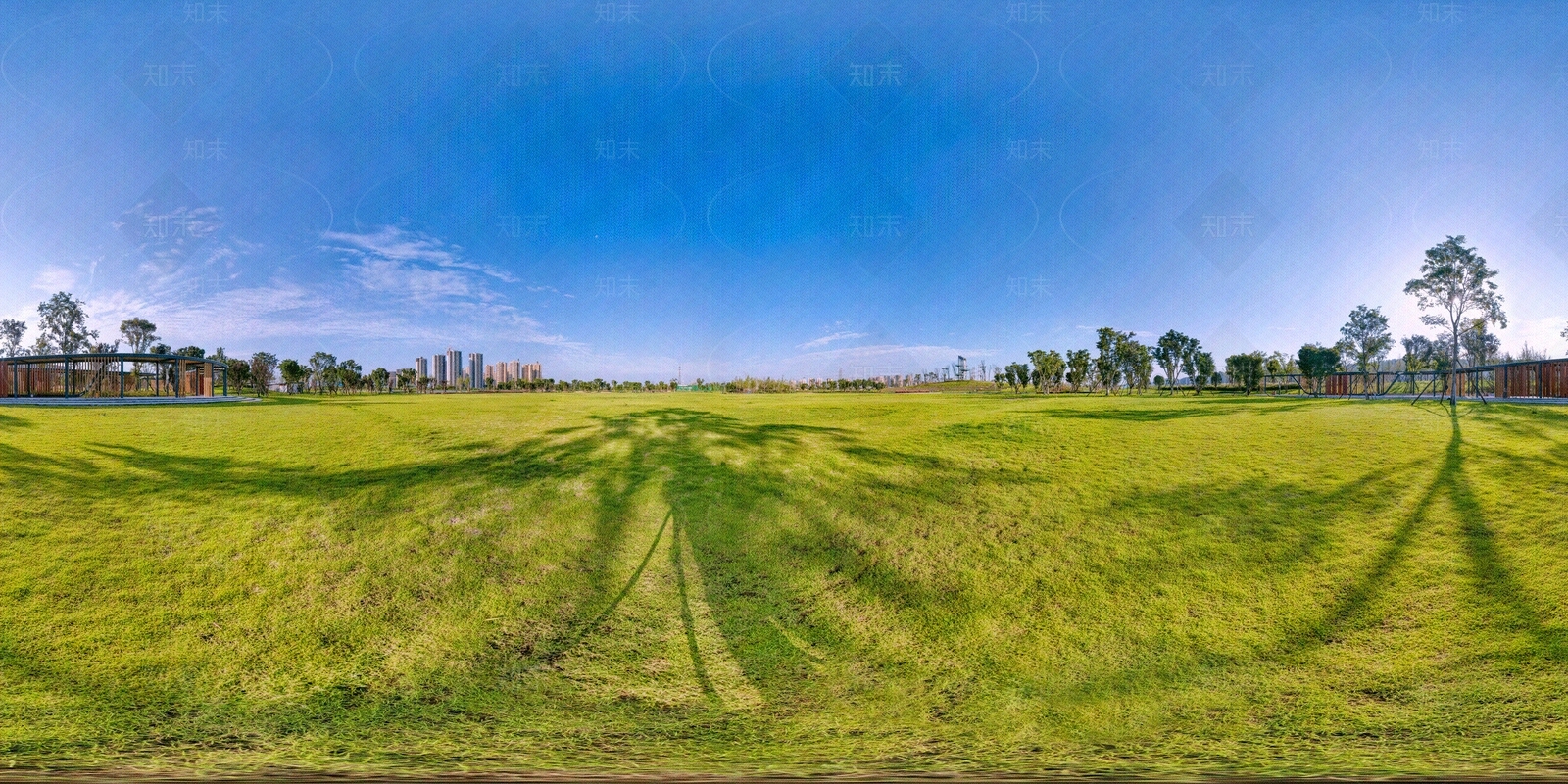 HDR城市小区社区广场全景贴图下载【ID:1156360780】