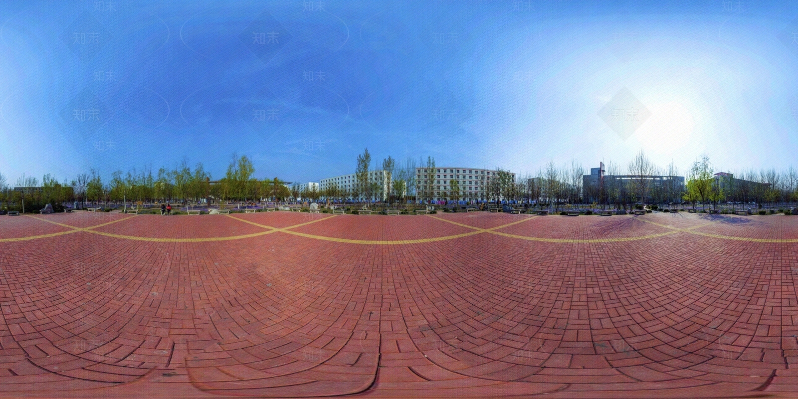 HDR城市小区社区广场全景贴图下载【ID:1156361198】