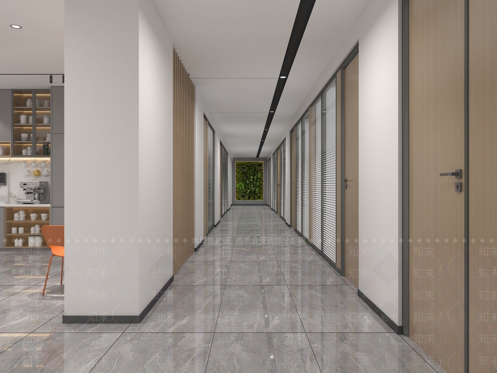 现代过道3D模型下载【ID:1156383589】