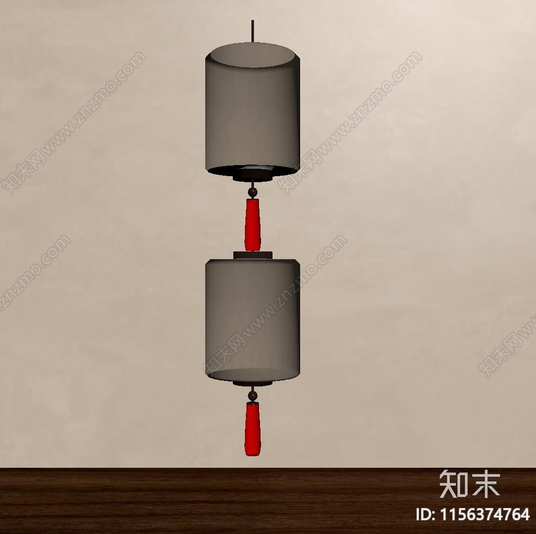 新中式灯笼SU模型下载【ID:1156374764】