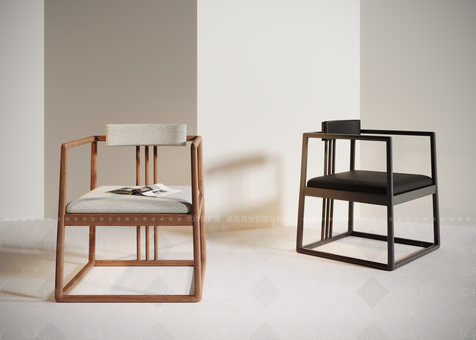 新中式椅子3D模型下载【ID:1156383453】