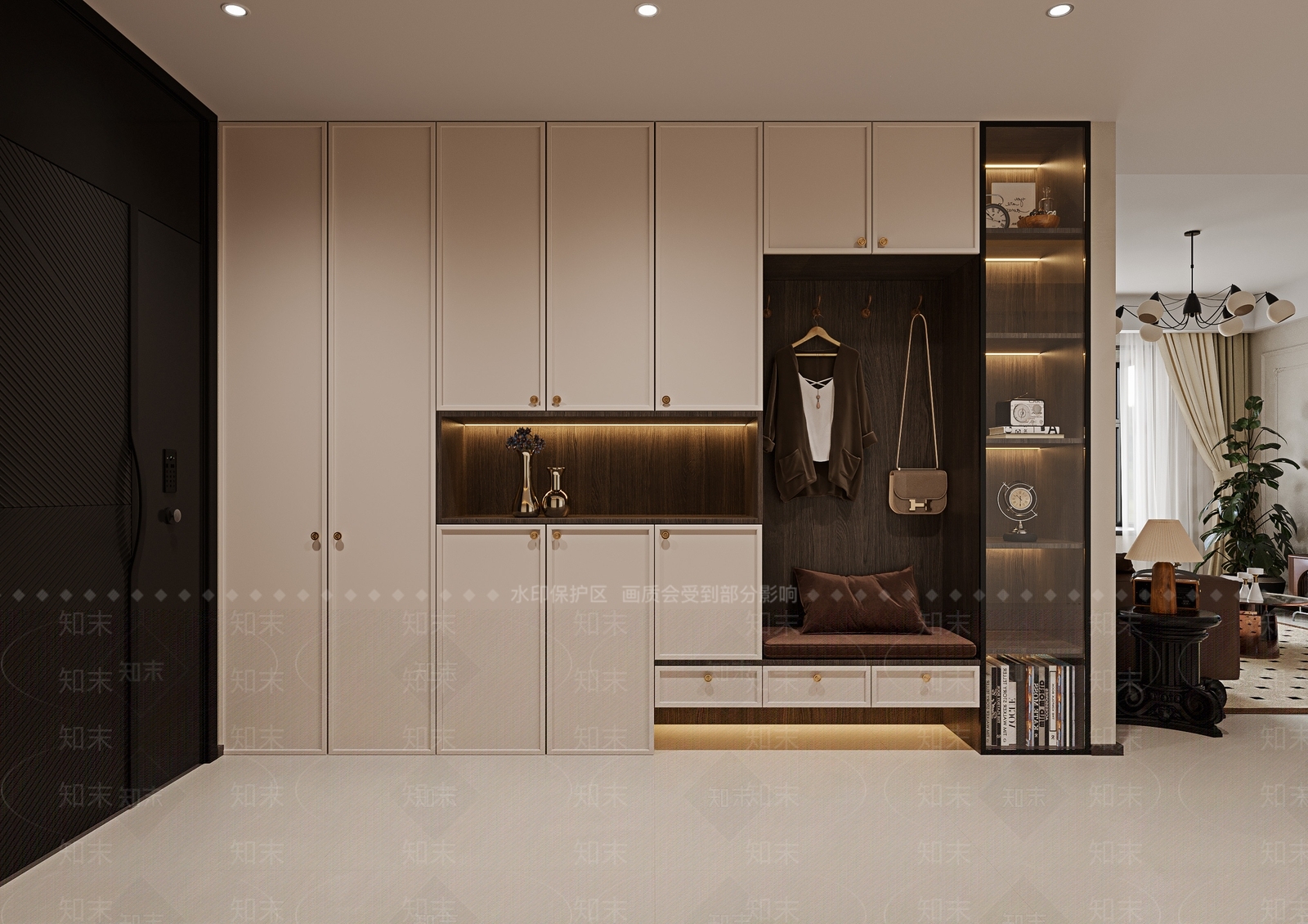 法式鞋柜3D模型下载【ID:1156396528】