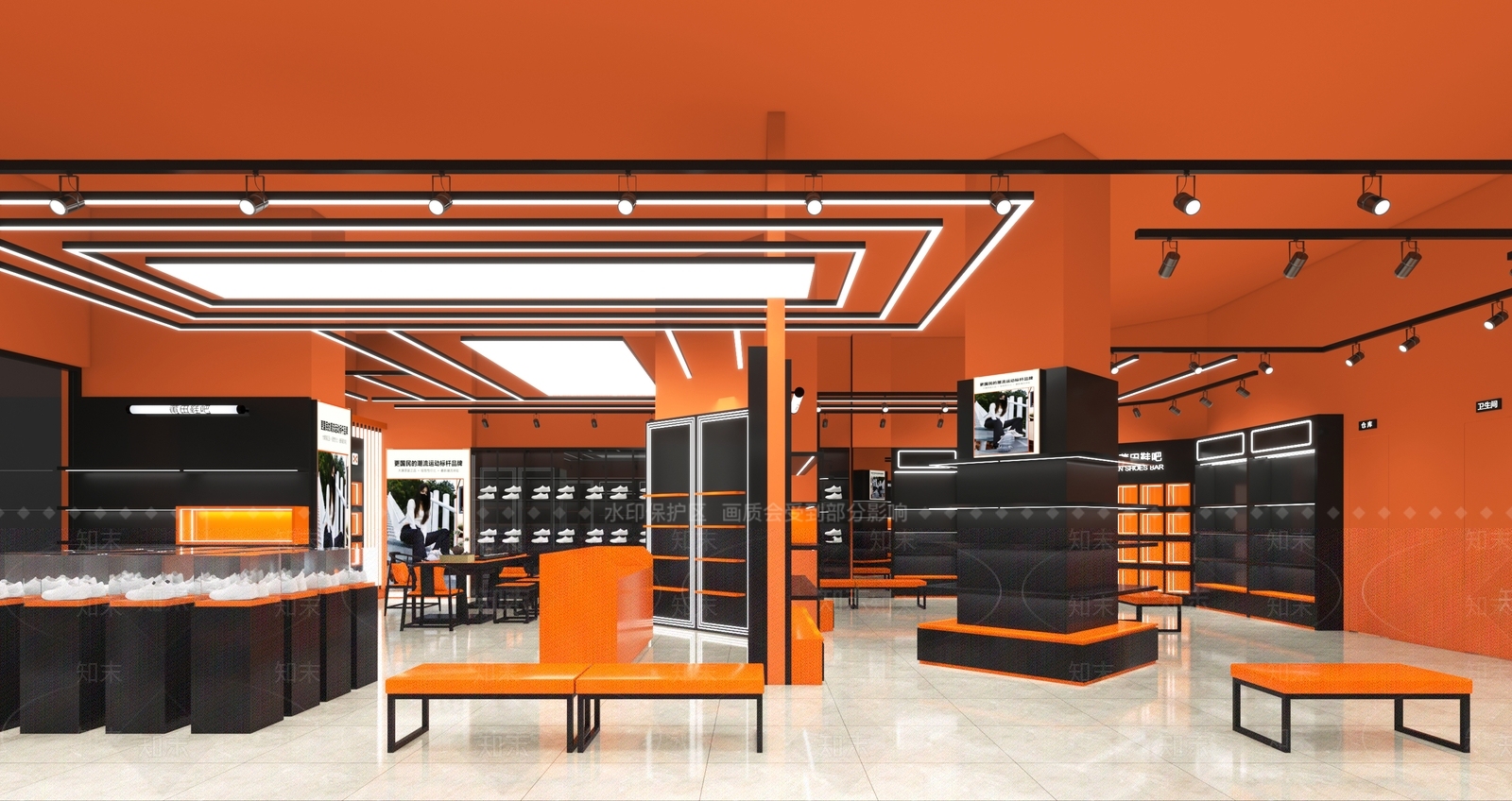 现代鞋店3D模型下载【ID:1156391486】