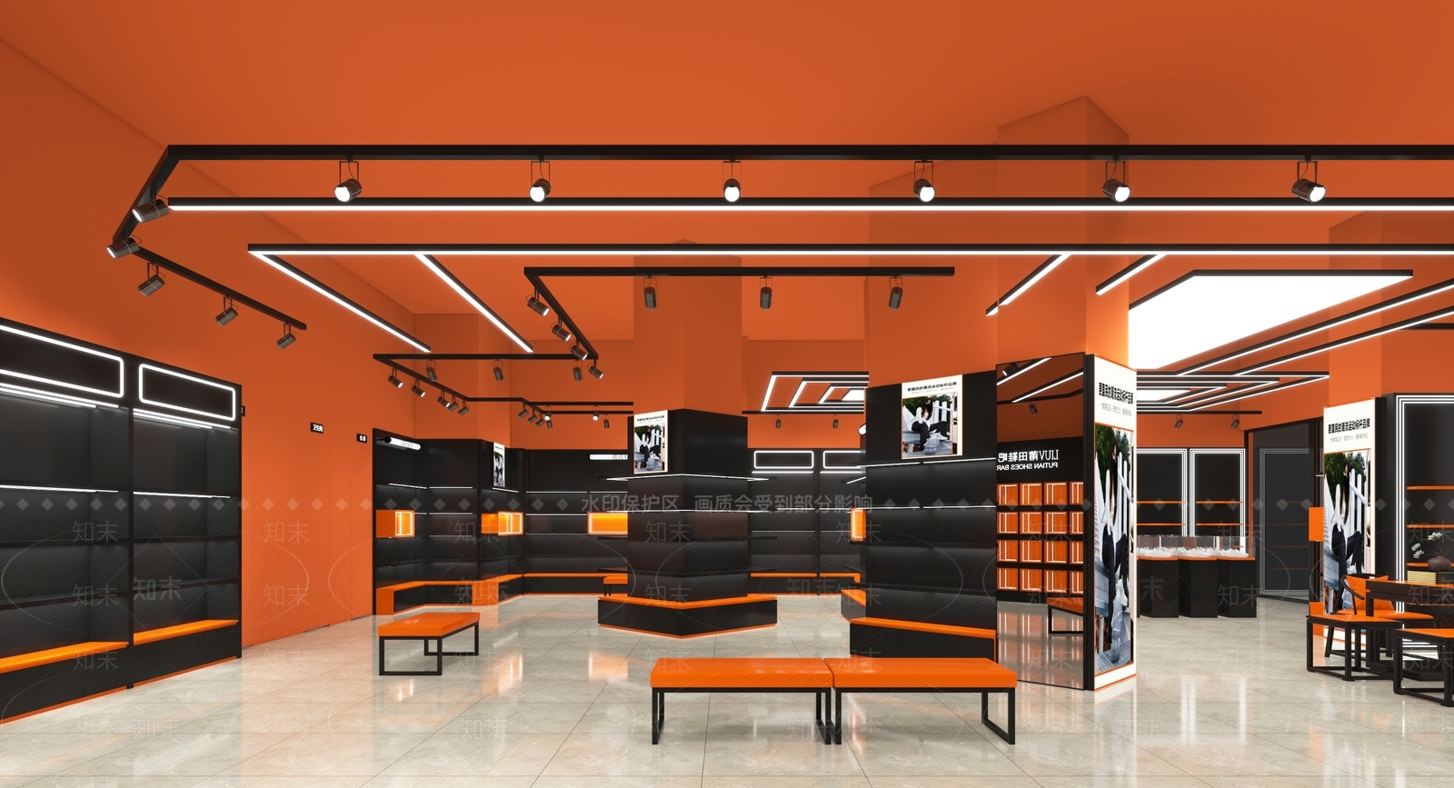 现代鞋店3D模型下载【ID:1156391486】