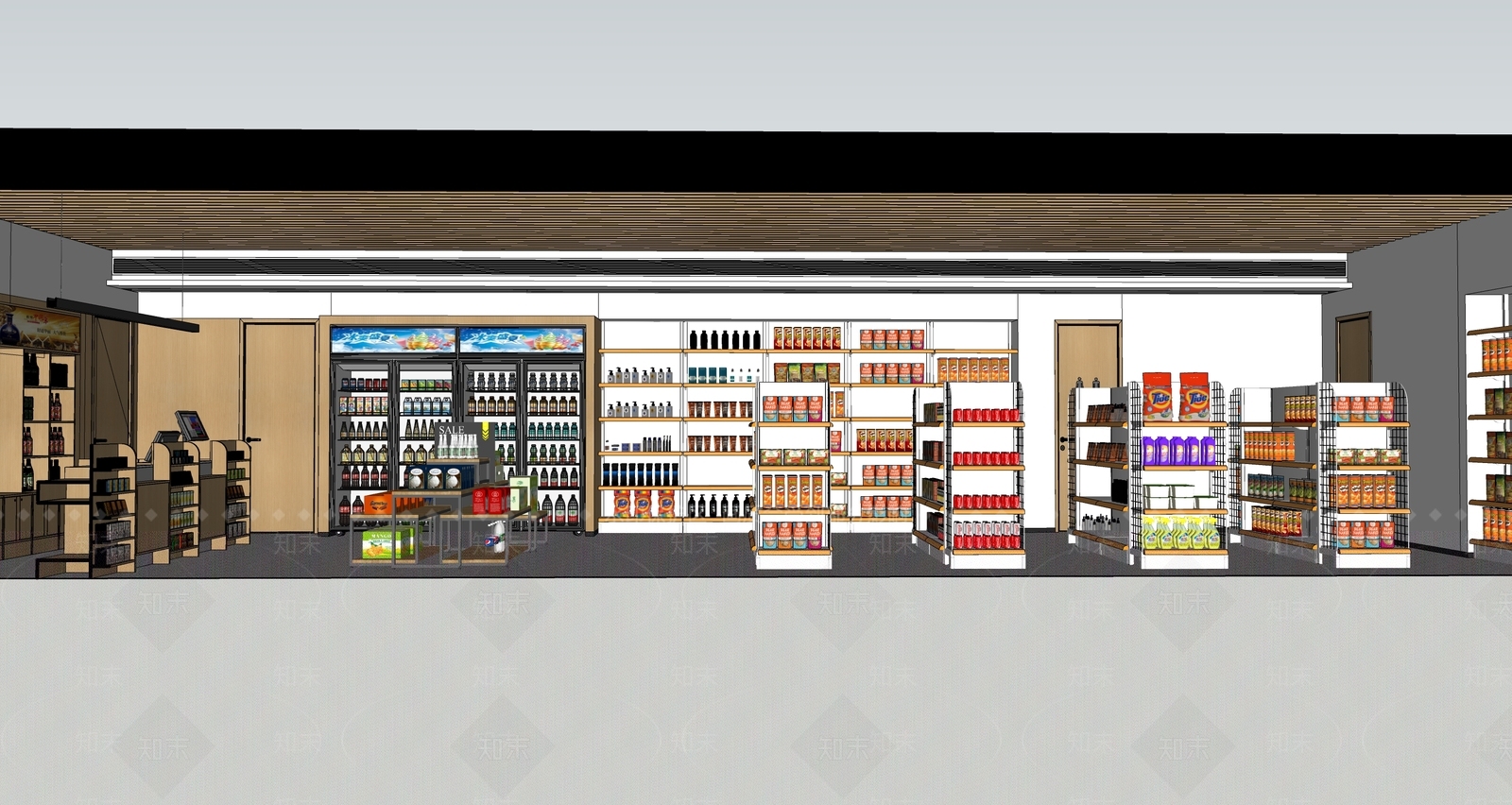 现代便利店SU模型下载【ID:1156394819】