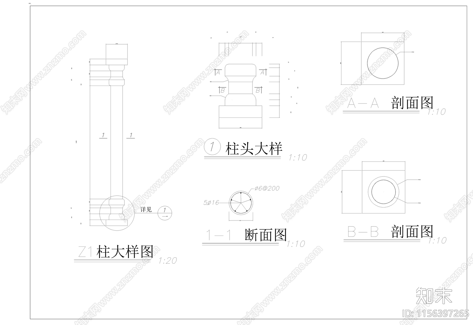 欧式廊架cad施工图下载【ID:1156397265】