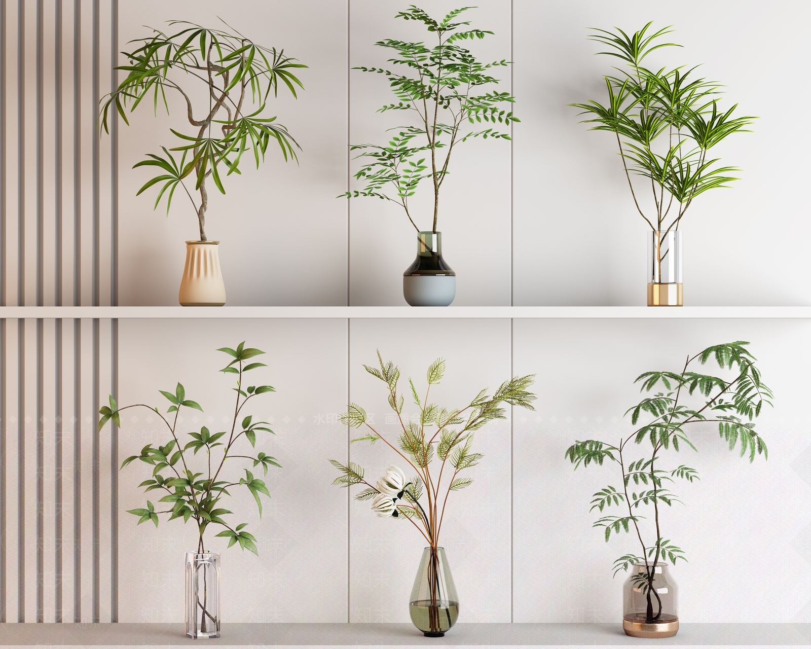 水生植物3D模型下载【ID:1156400347】