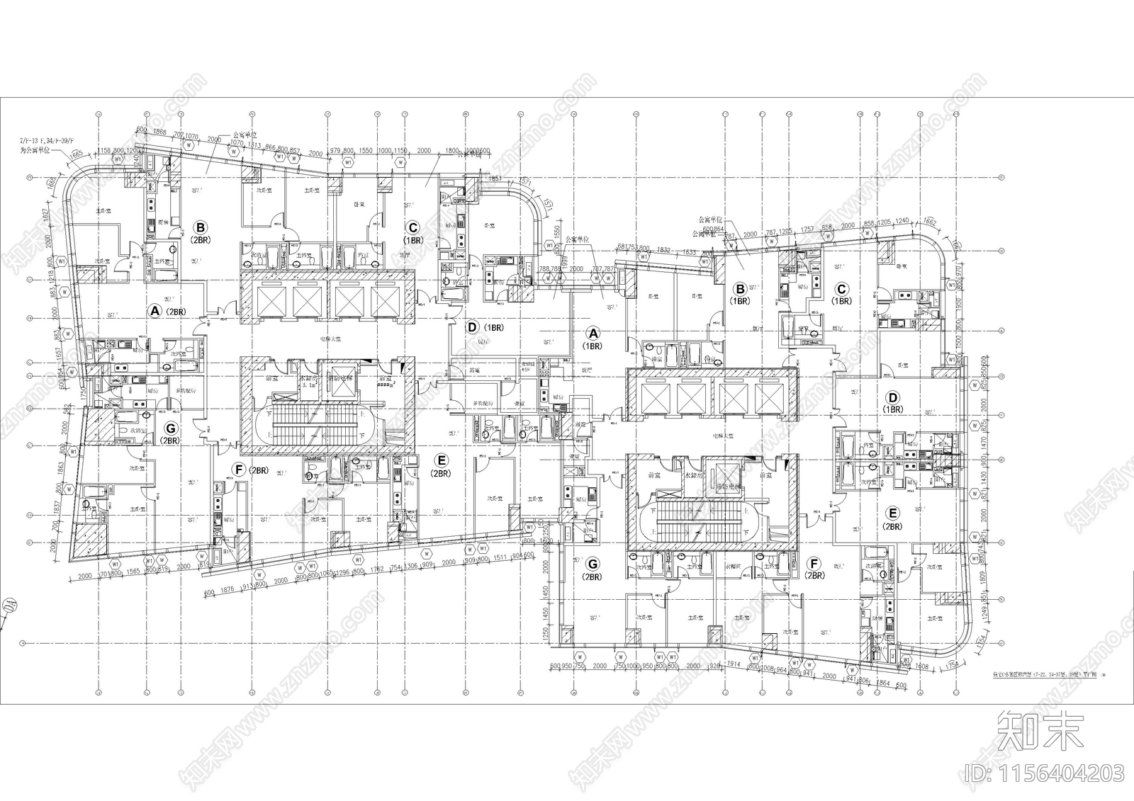 成都某大型城市综合体广场cad施工图下载【ID:1156404203】