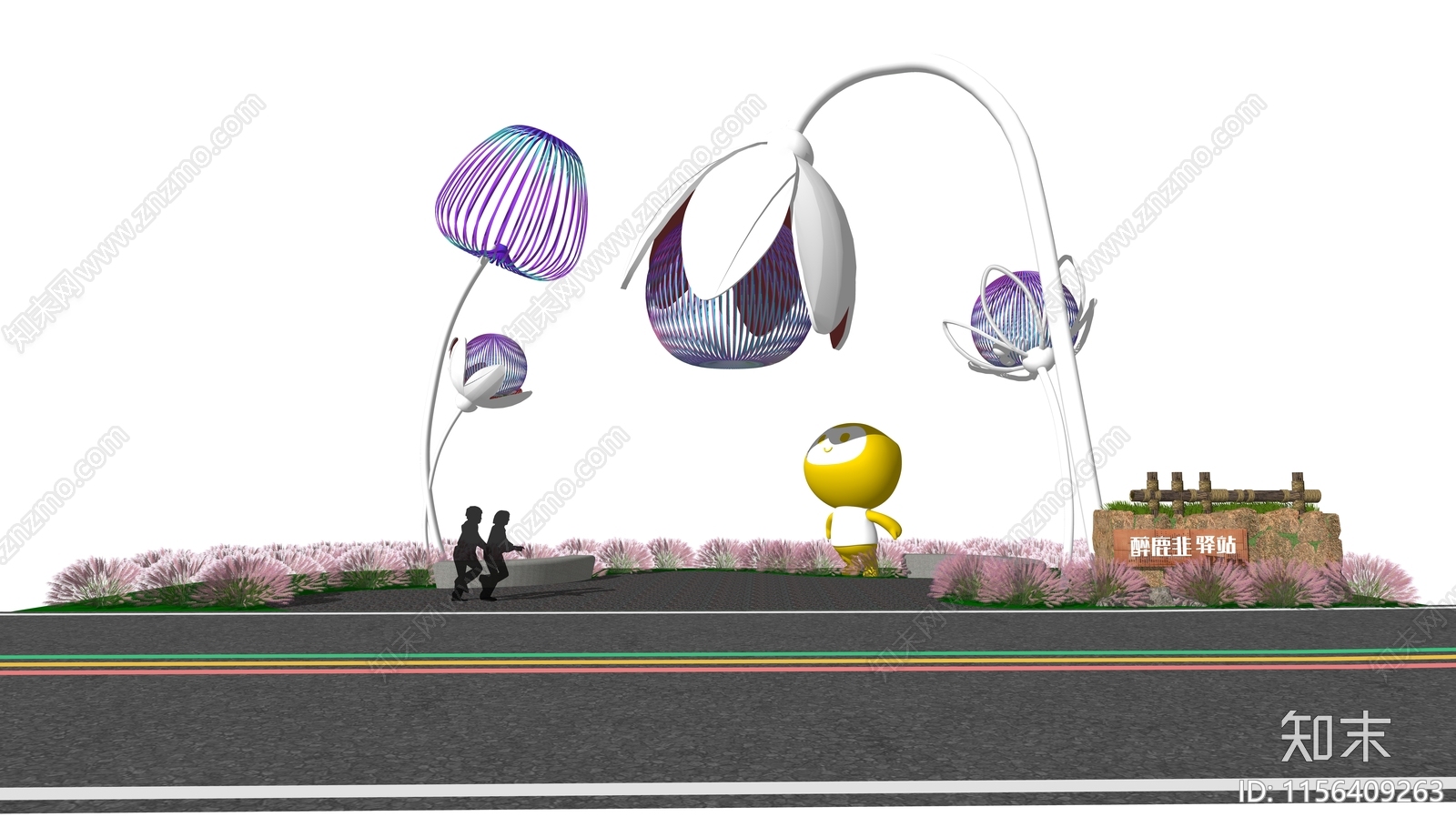 现代重庆垫江旅游公路驿站SU模型下载【ID:1156409263】