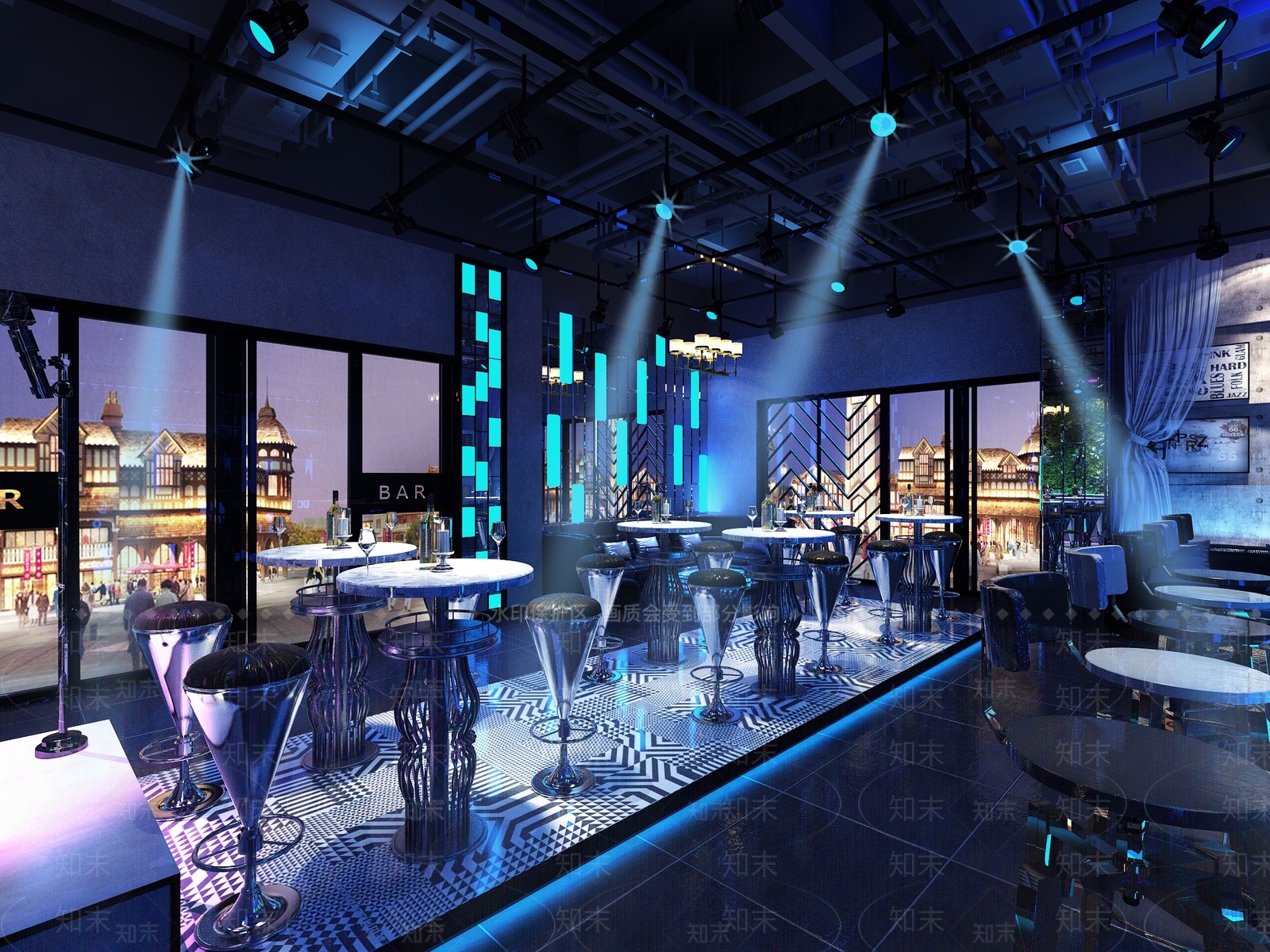 现代酒吧3D模型下载【ID:1156410068】