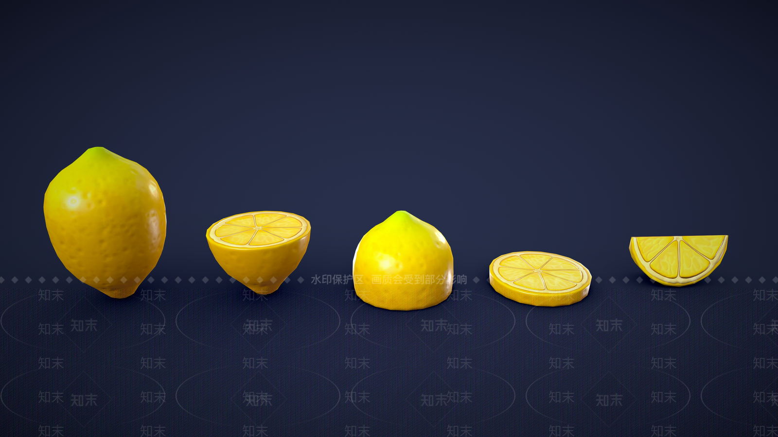 酒水食物3D模型渲染效果图