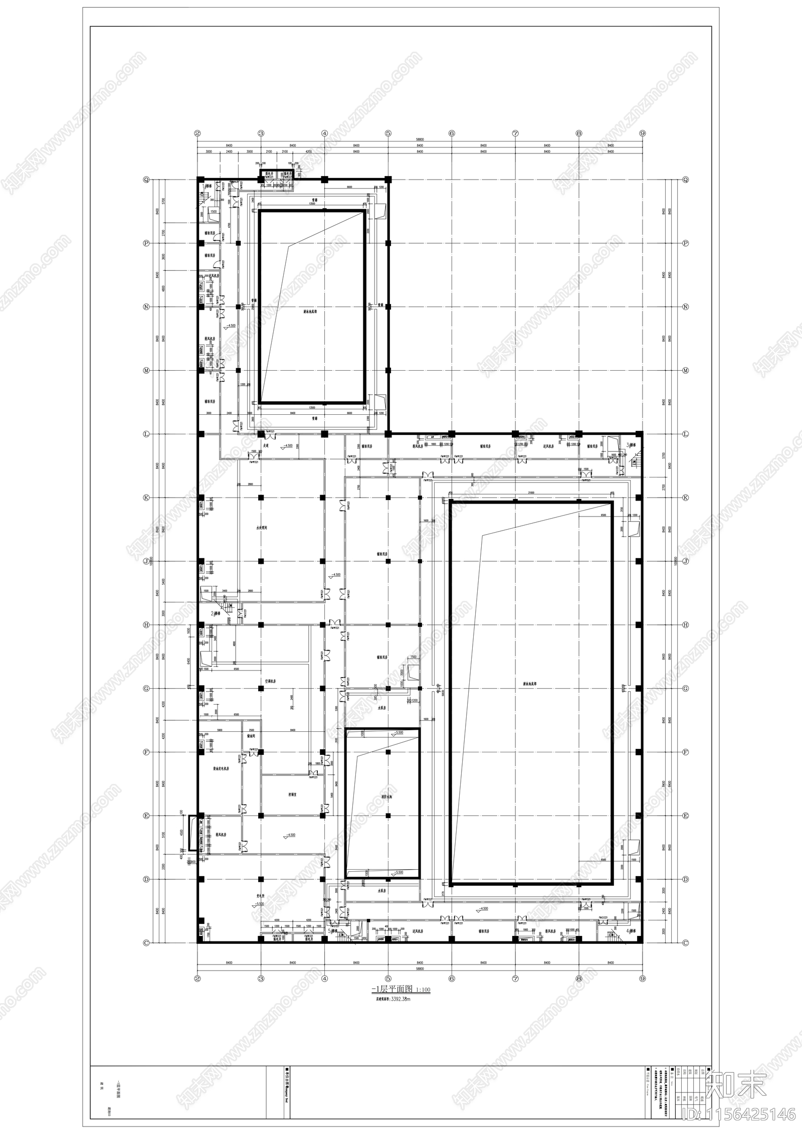 体育馆设计图纸施工图下载【ID:1156425146】