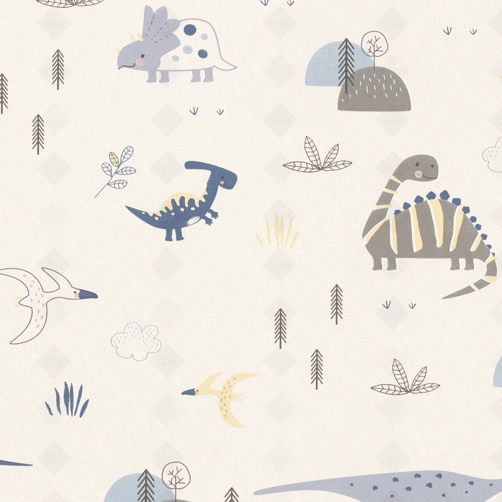 儿童房卡通动物壁纸贴图下载【ID:1156445998】