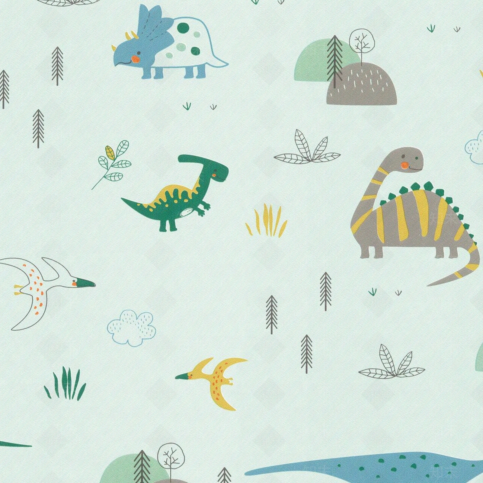 儿童房卡通动物壁纸贴图下载【ID:1156446114】