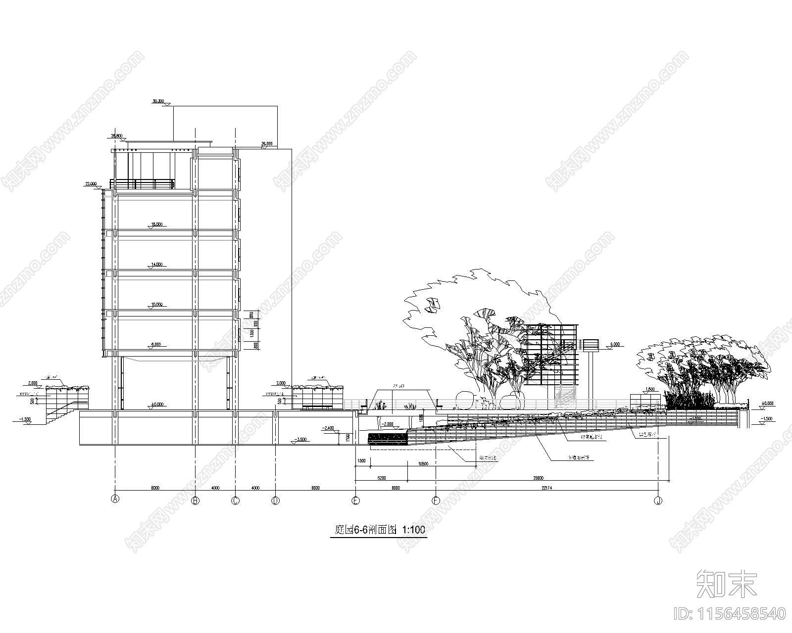 庭园景观设计详图cad施工图下载【ID:1156458540】