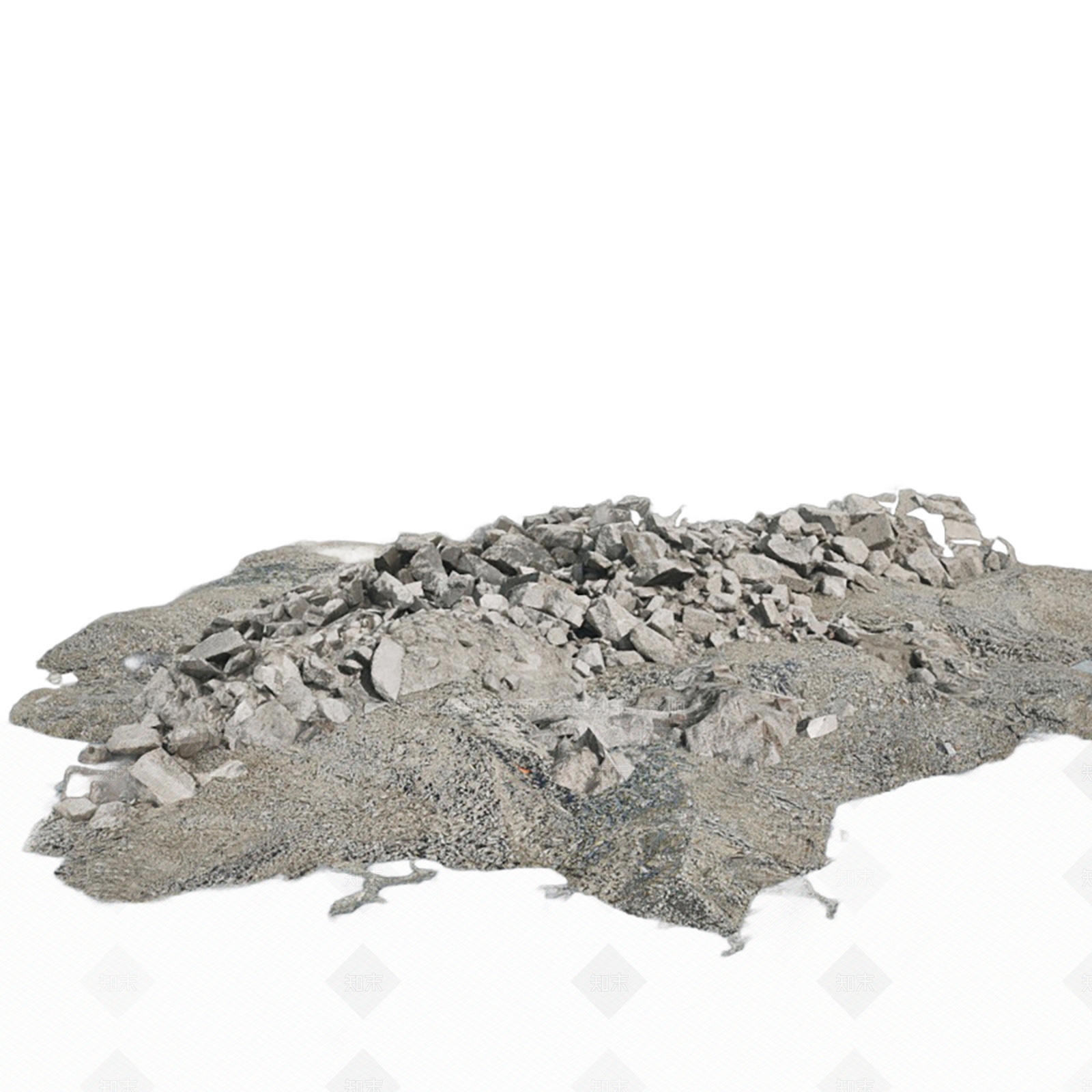 现代碎石堆3D模型下载【ID:1156459913】