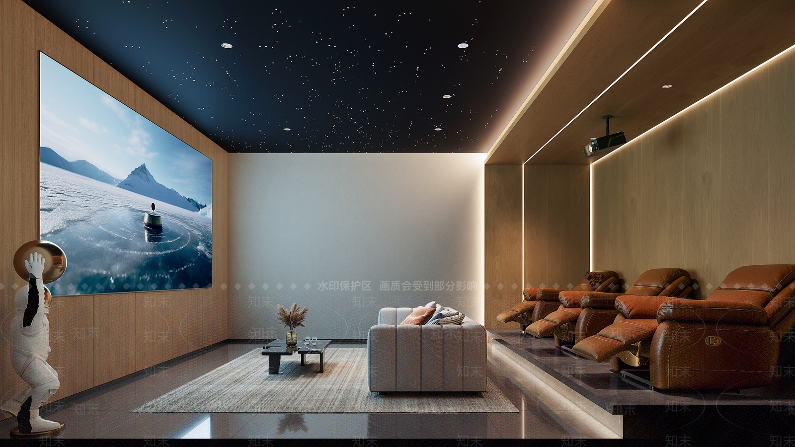 现代影音室3D模型下载【ID:1156465459】
