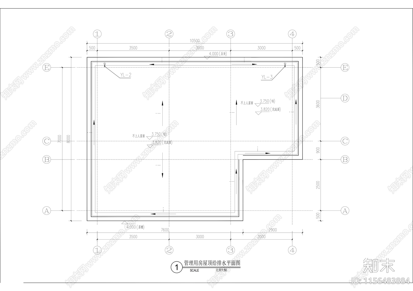 公园公共厕所建筑结构给排水详图cad施工图下载【ID:1156483884】