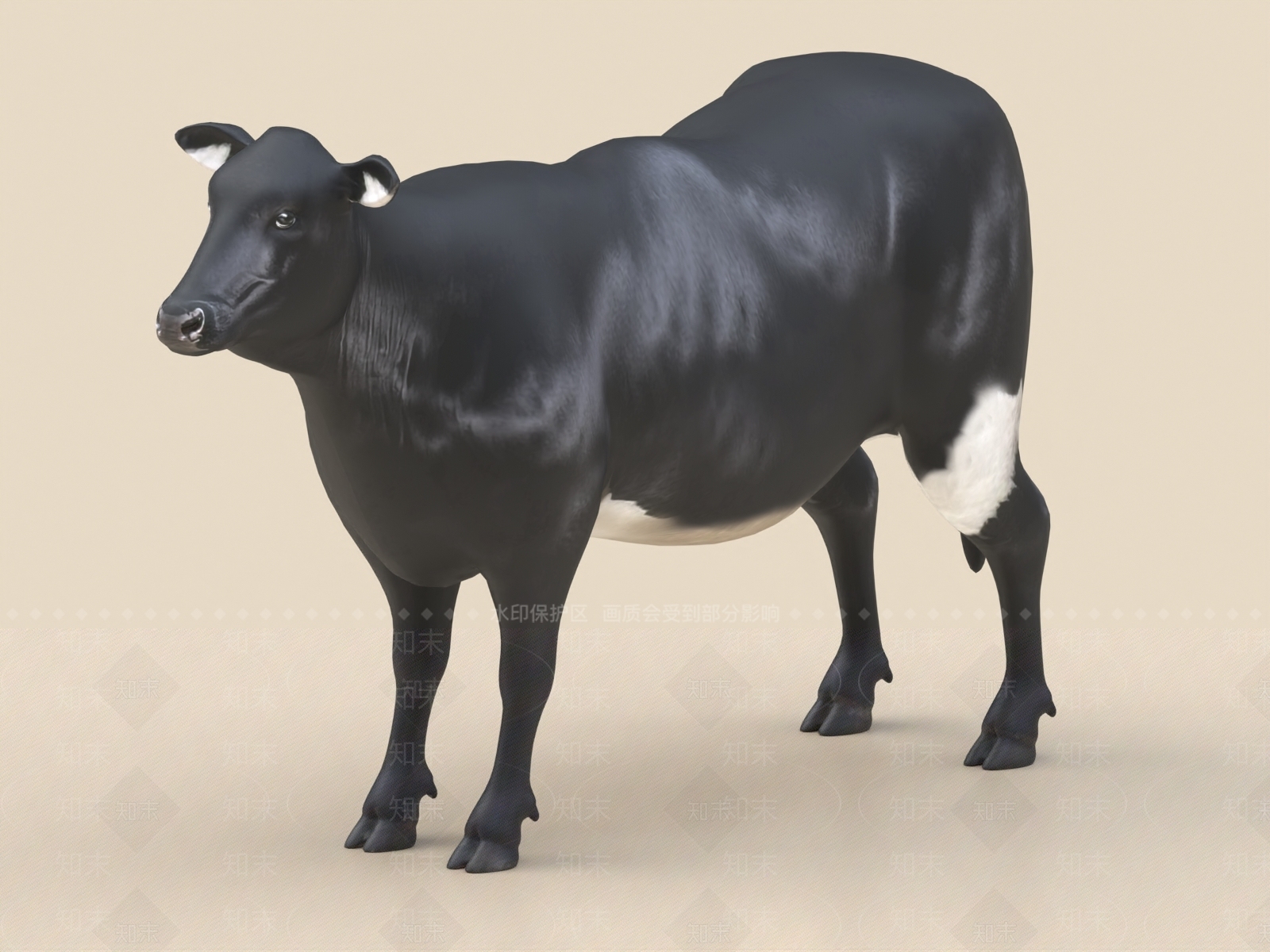 奶牛3D模型下载【ID:1156484447】