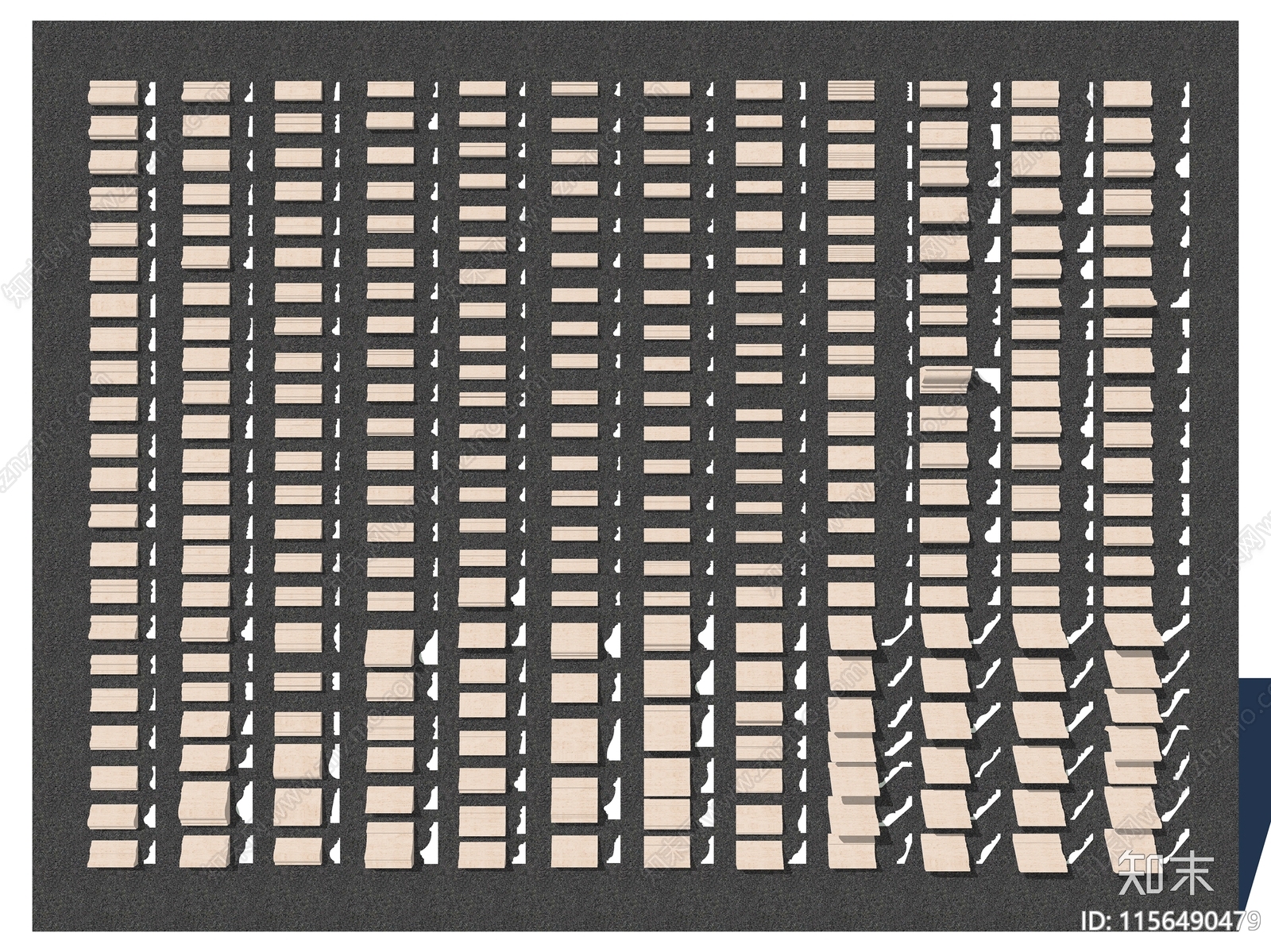 现代石膏线3D模型下载【ID:1156490479】