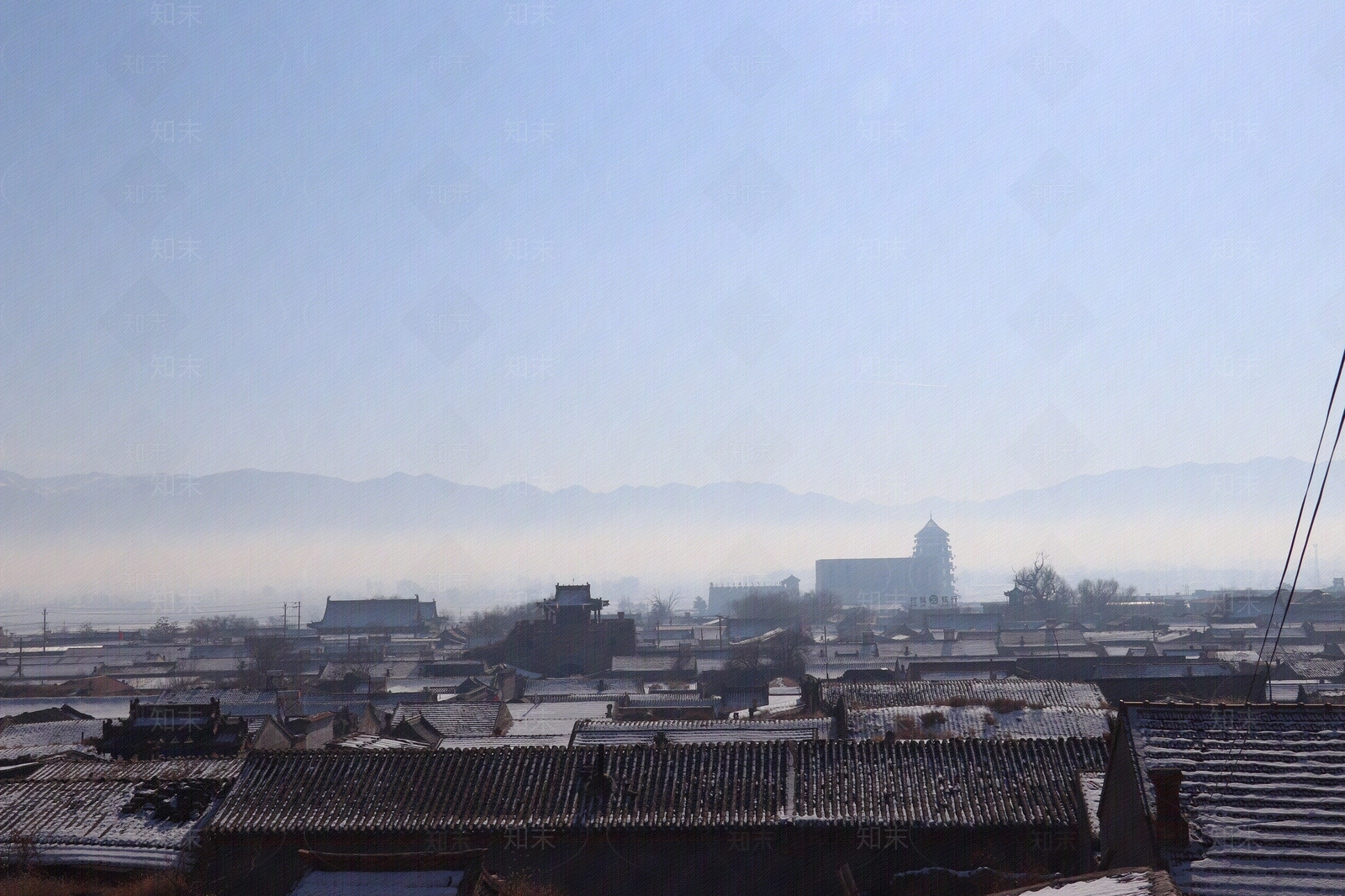 远山古建筑贴图下载【ID:1156493662】