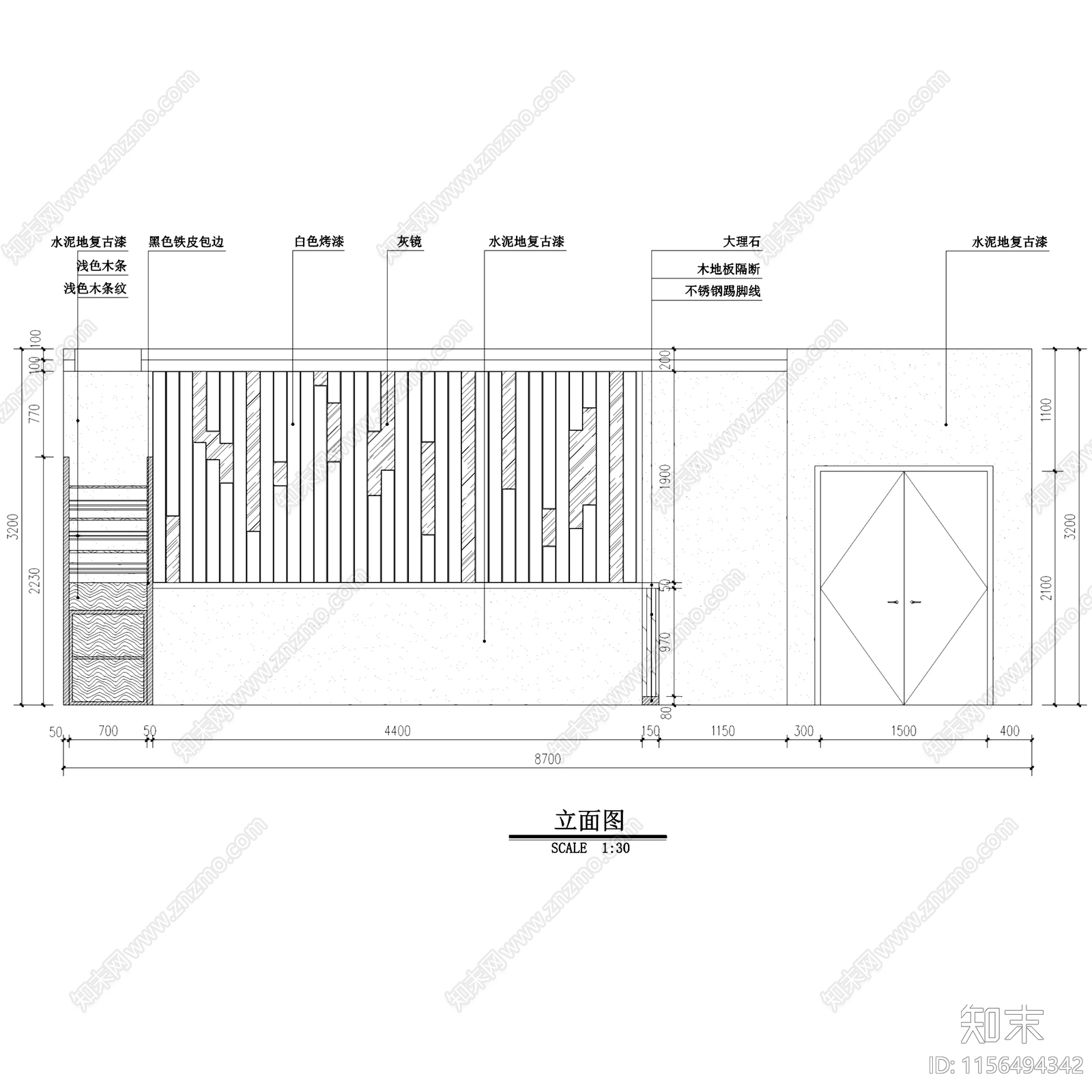 复古工业煌品三汁焖锅东营万达店中餐厅室内工装cad施工图下载【ID:1156494342】