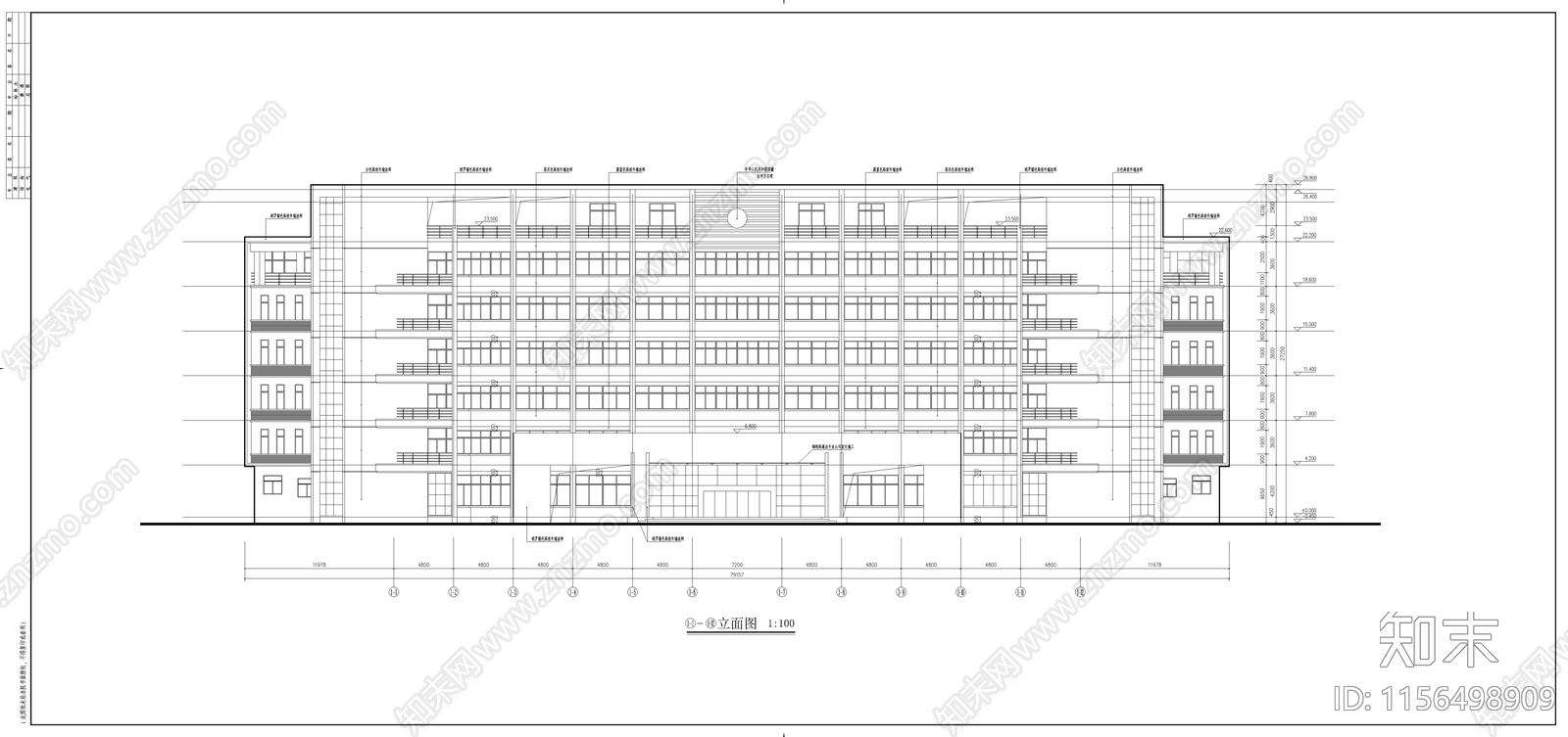 消防教学学校cad施工图下载【ID:1156498909】