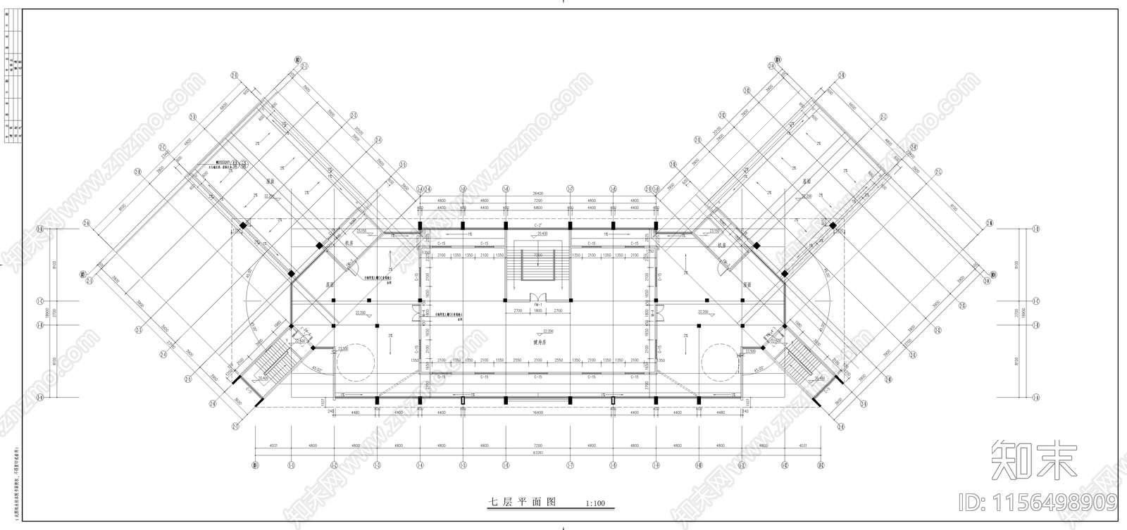 消防教学学校cad施工图下载【ID:1156498909】