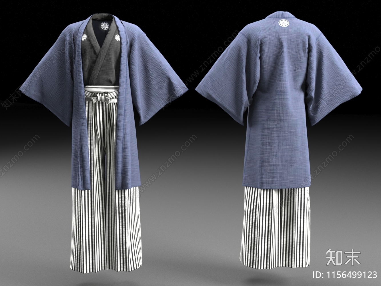 日本服饰3D模型下载【ID:1156499123】