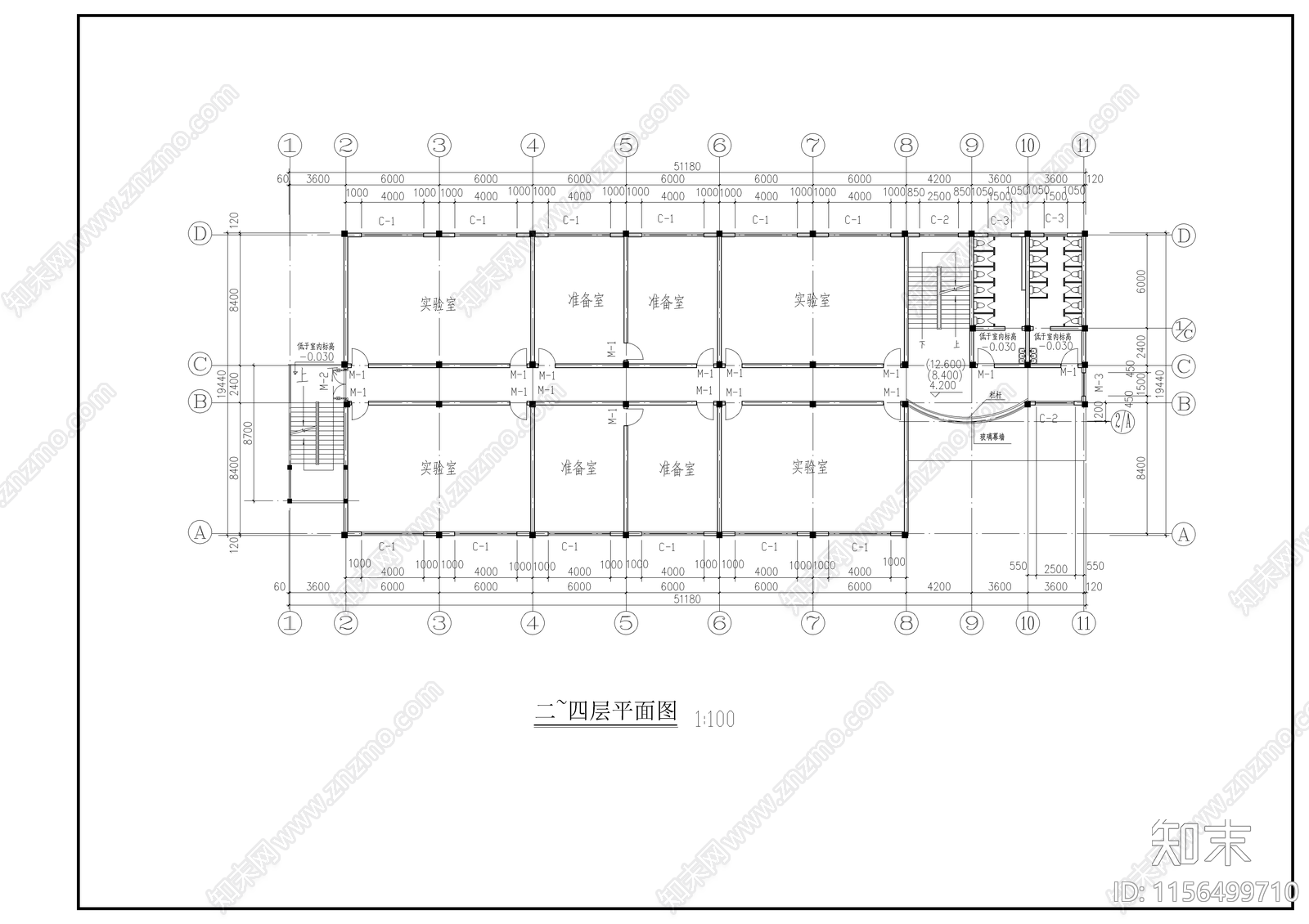 小学教学楼建筑cad施工图下载【ID:1156499710】