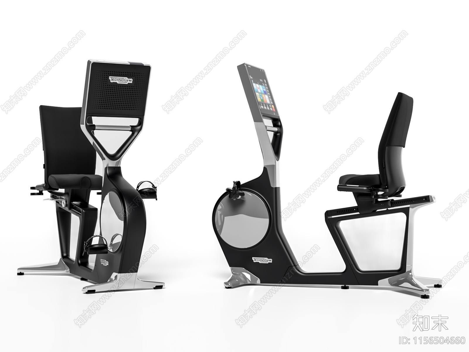 现代TechnoGymreclinepersonal泰诺健健身车动感单车3D模型下载【ID:1156504660】