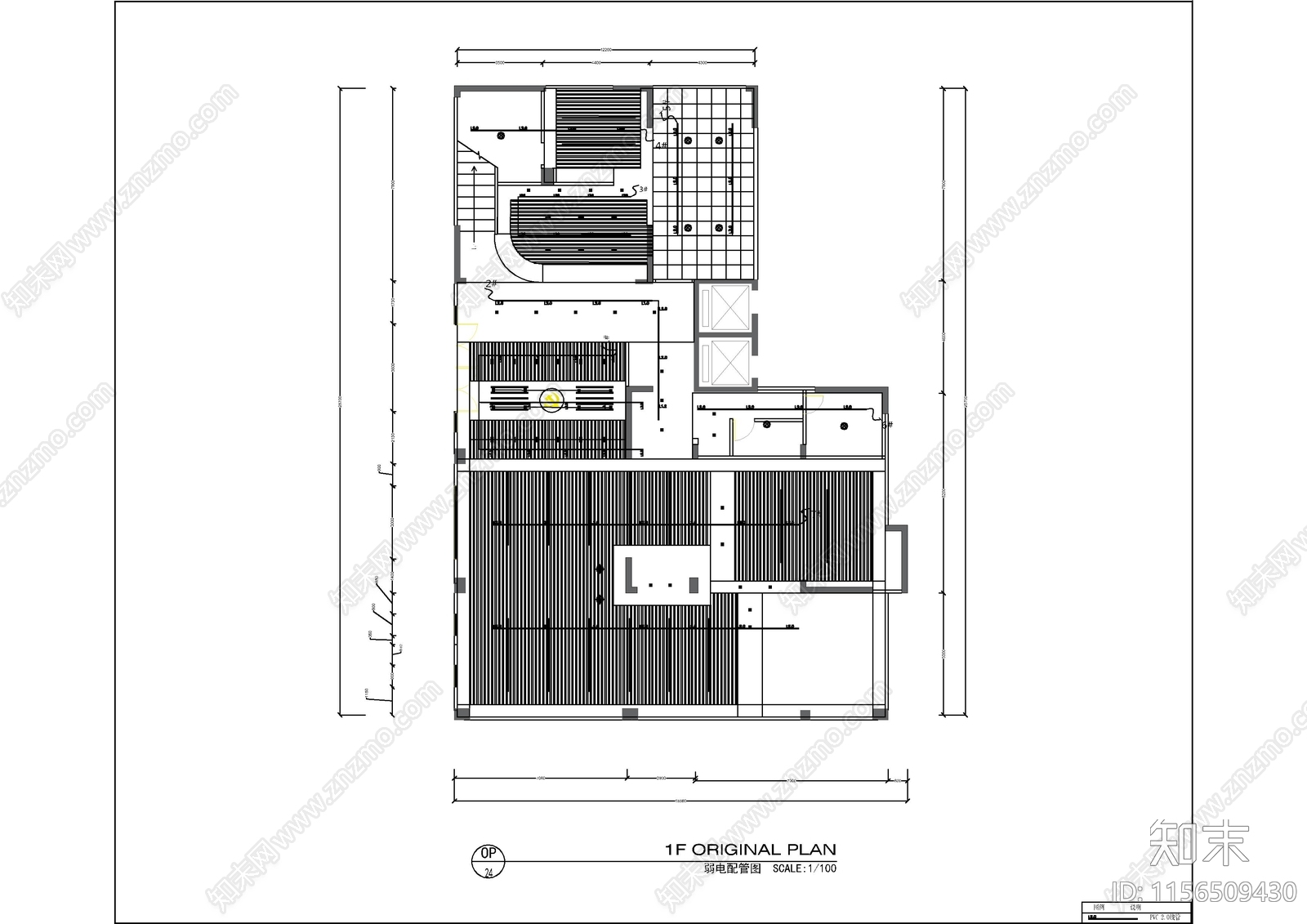 小区党群服务中心图cad施工图下载【ID:1156509430】